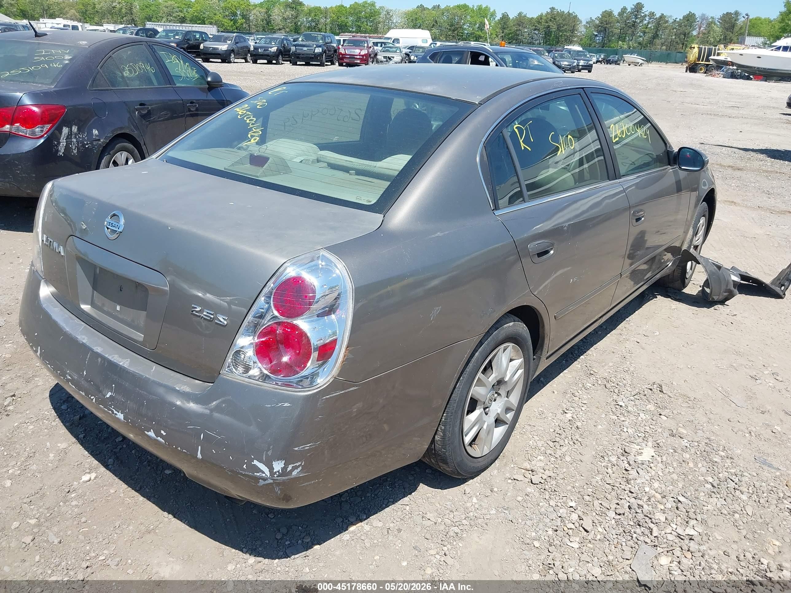 2006 Nissan Altima 2.5 S Gray vin: 1N4AL11D06C222635