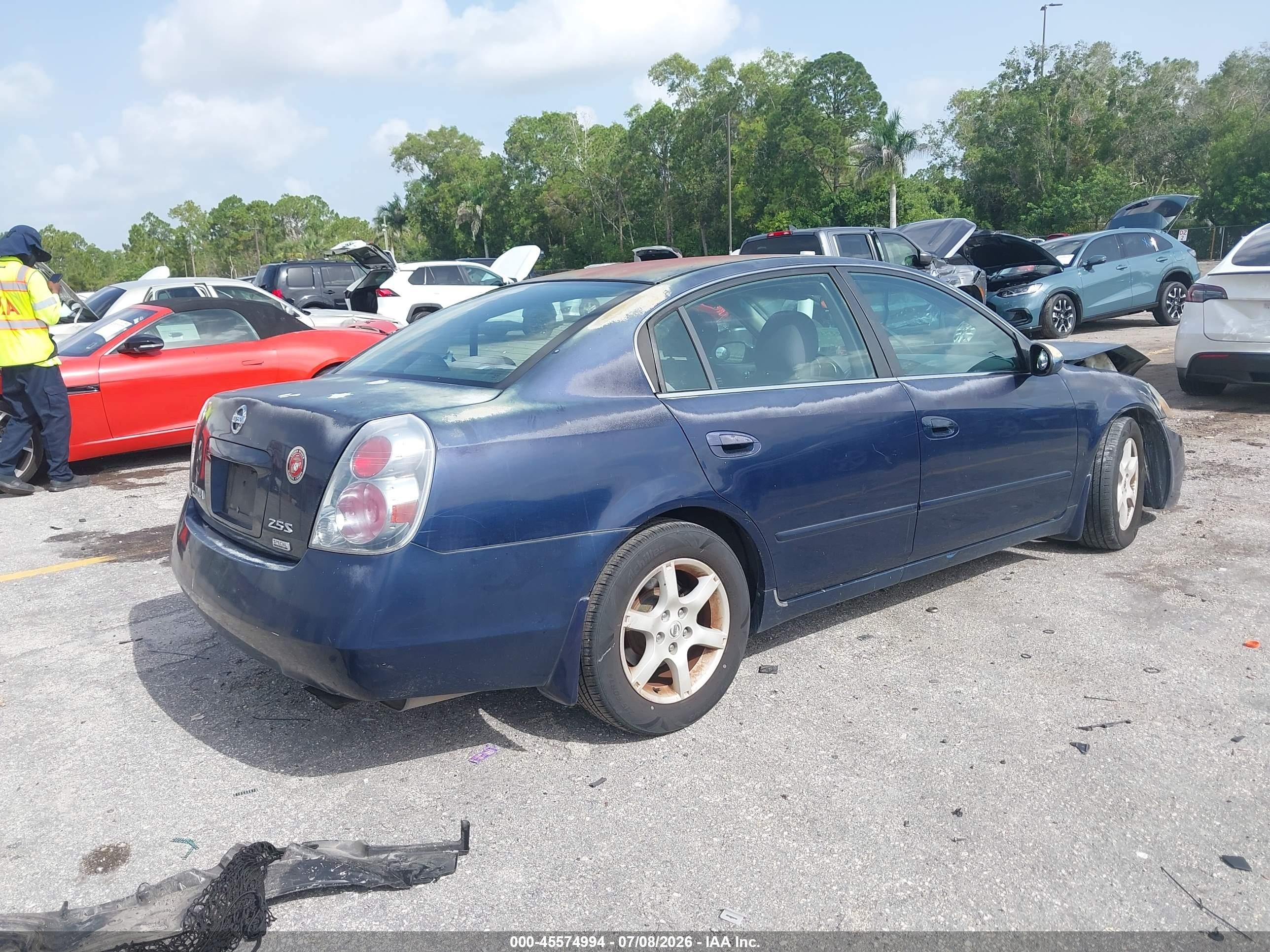 2006 Nissan Altima 2.5 S Blue vin: 1N4AL11D06C226779