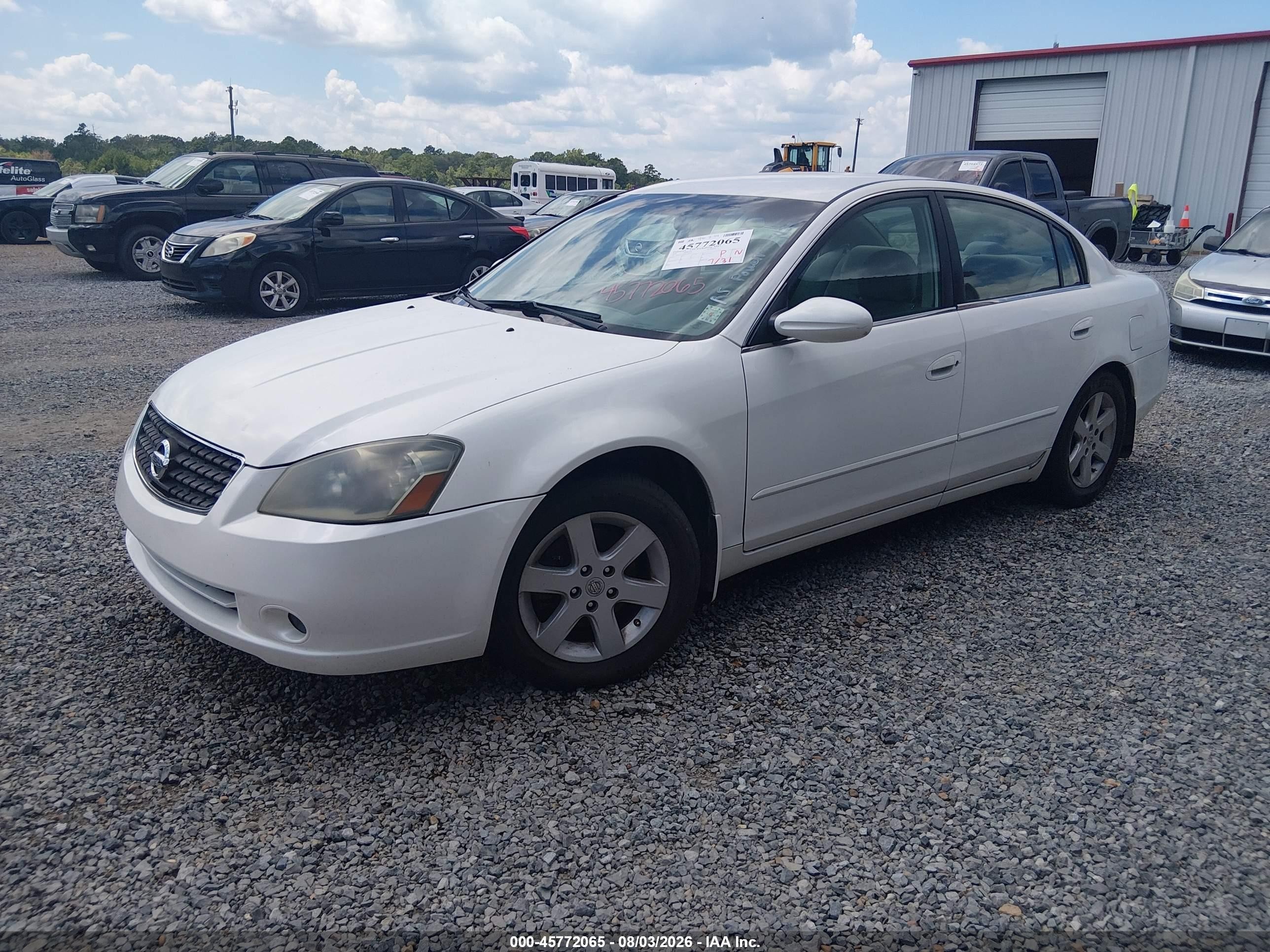 2006 Nissan Altima 2.5 S White vin: 1N4AL11D06C255117