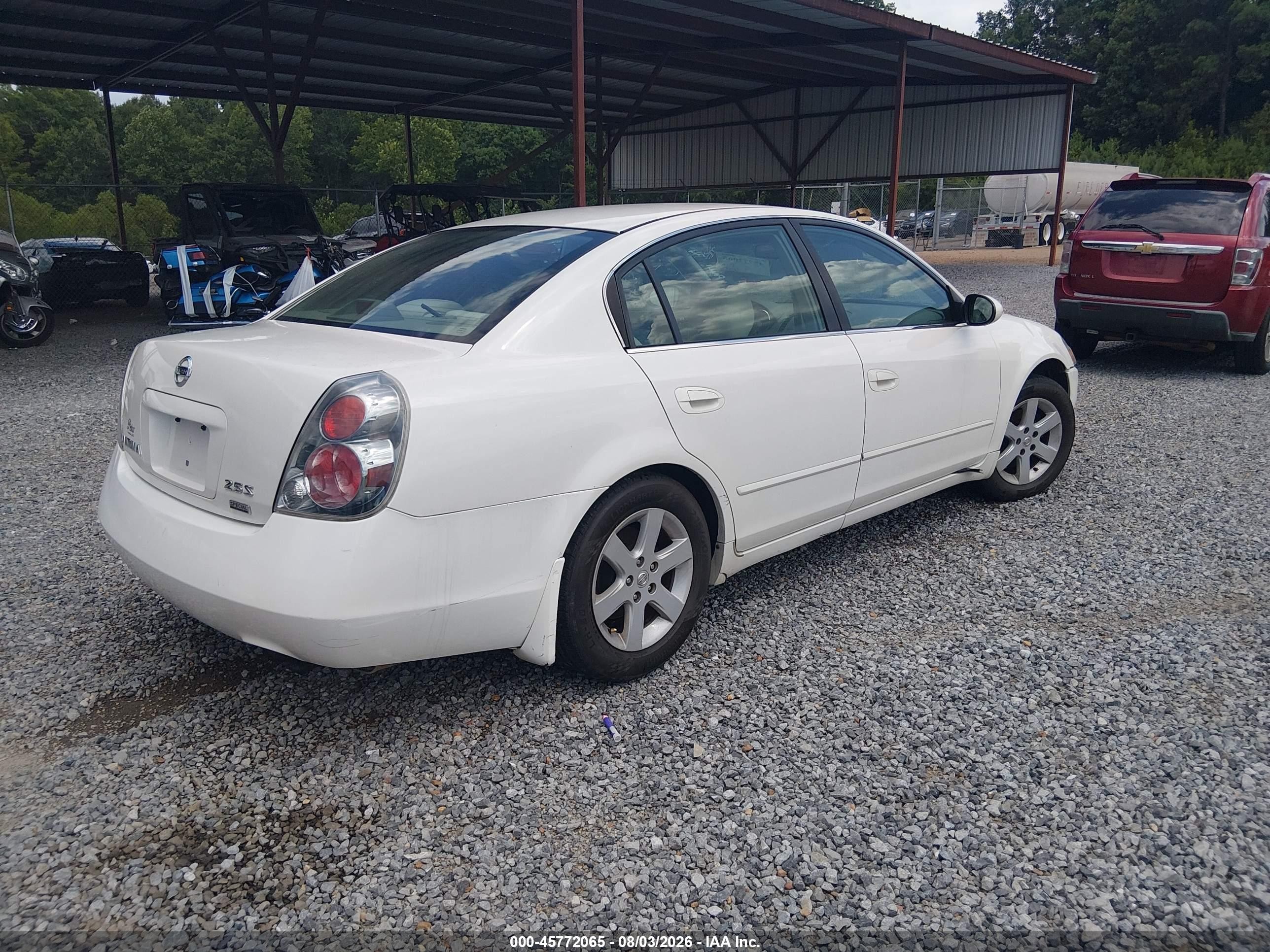 2006 Nissan Altima 2.5 S White vin: 1N4AL11D06C255117
