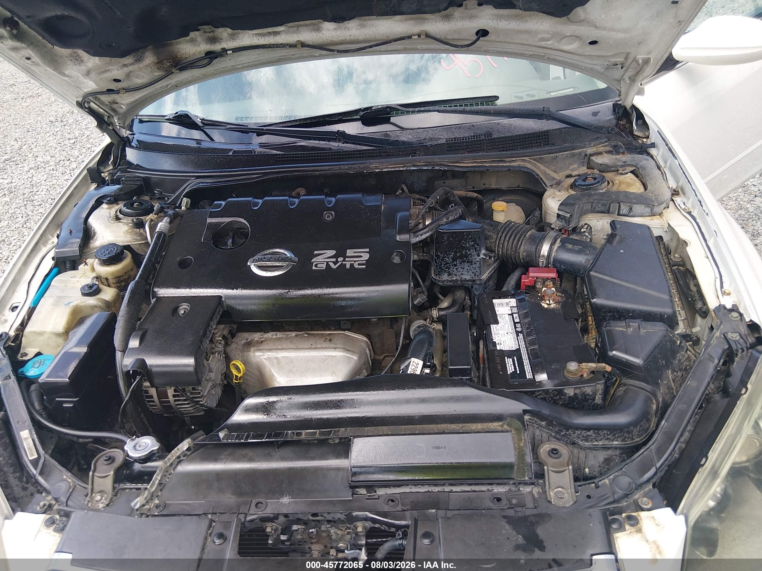2006 Nissan Altima 2.5 S White vin: 1N4AL11D06C255117