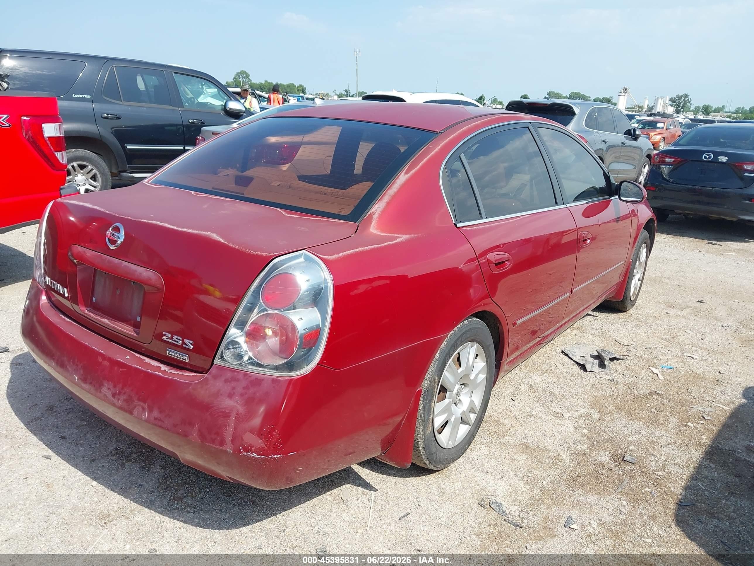2006 Nissan Altima 2.5 S Maroon vin: 1N4AL11D06N316017