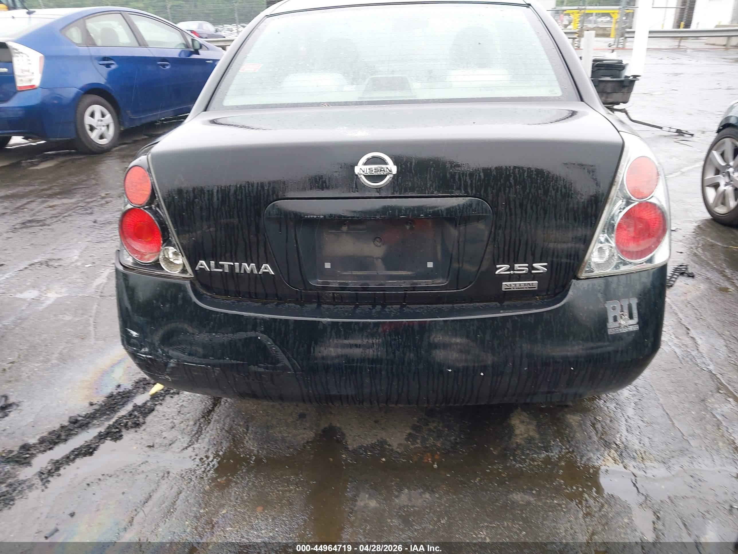 2006 Nissan Altima 2.5 S Black vin: 1N4AL11D06N330600
