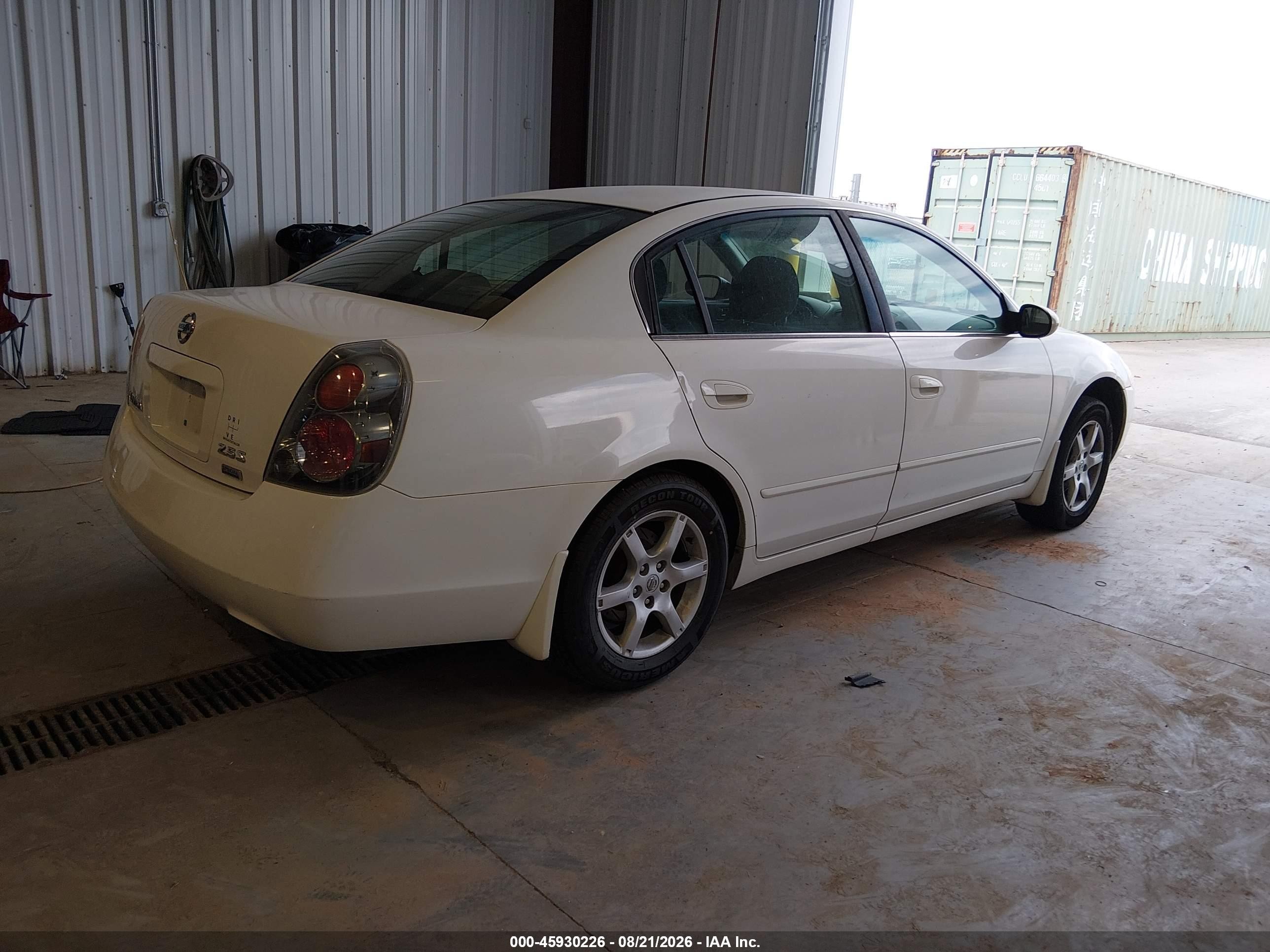 2006 Nissan Altima 2.5 S White vin: 1N4AL11D06N429546