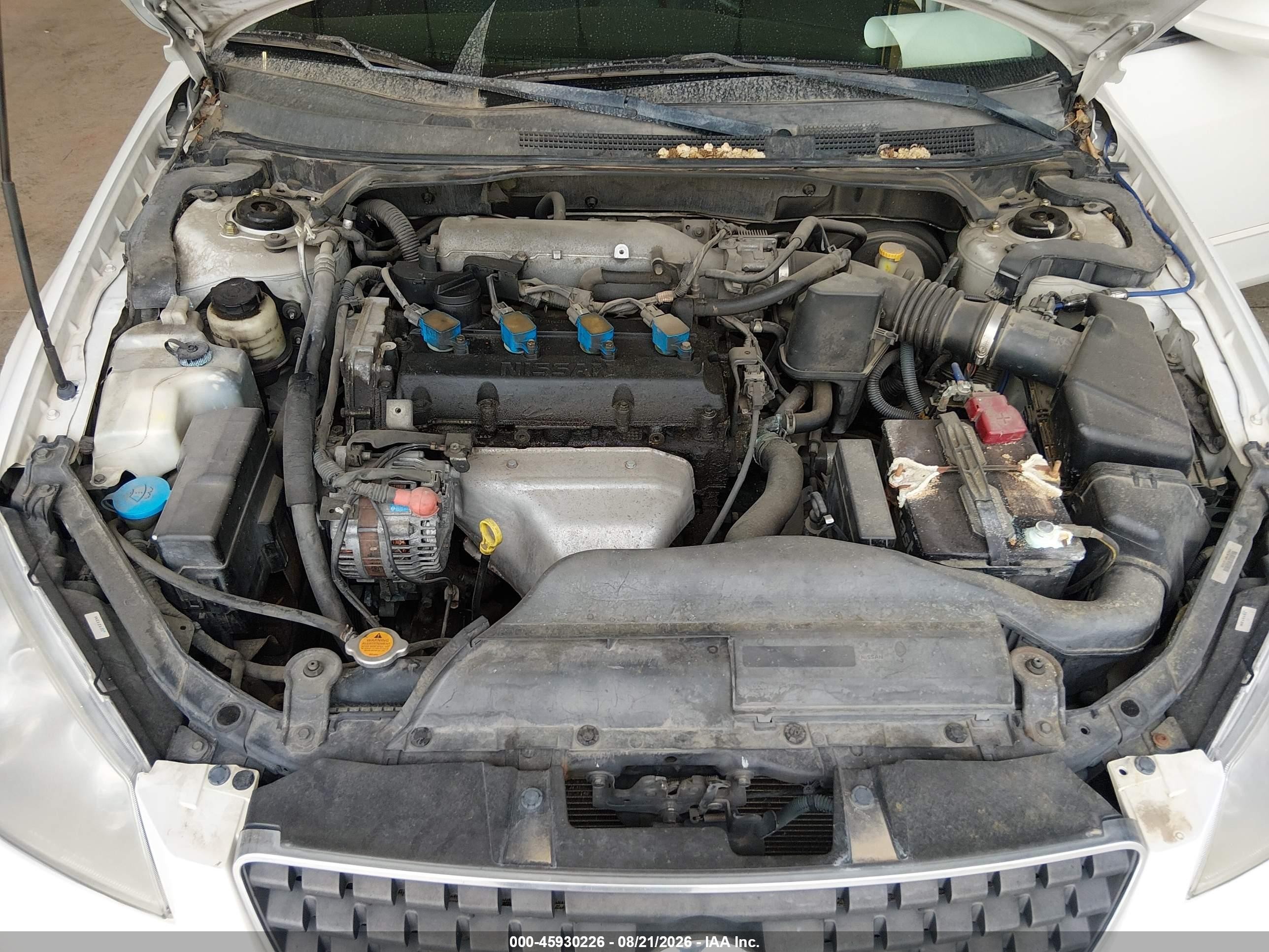 2006 Nissan Altima 2.5 S White vin: 1N4AL11D06N429546