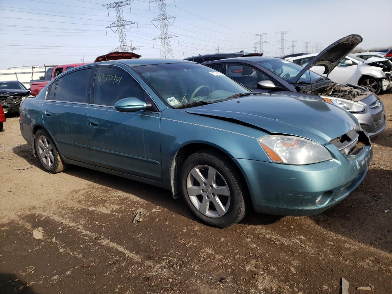 2002 Nissan Altima Base Turquoise vin: 1N4AL11D12C141461