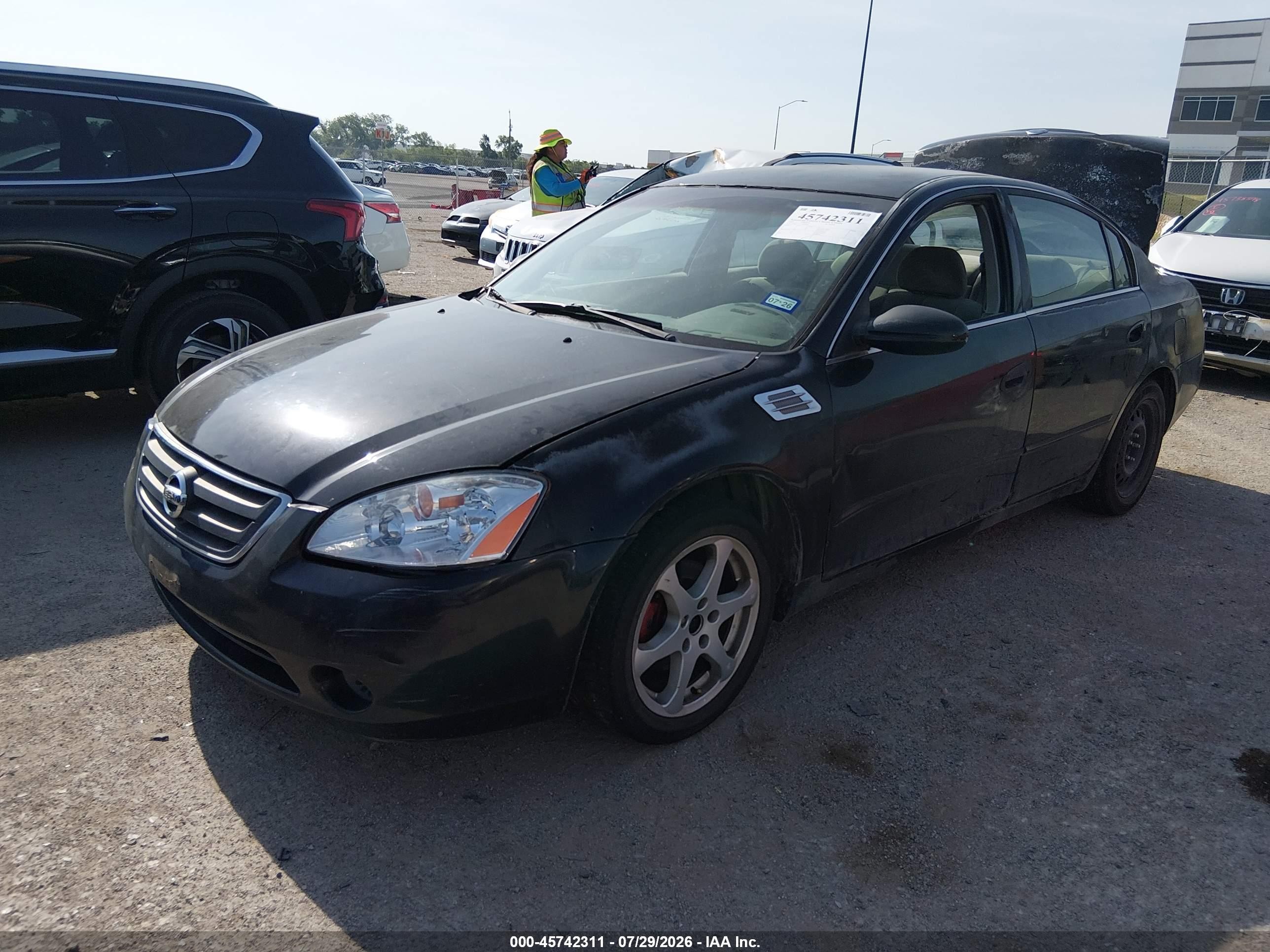 2003 Nissan Altima 2.5 S Black vin: 1N4AL11D13C168760