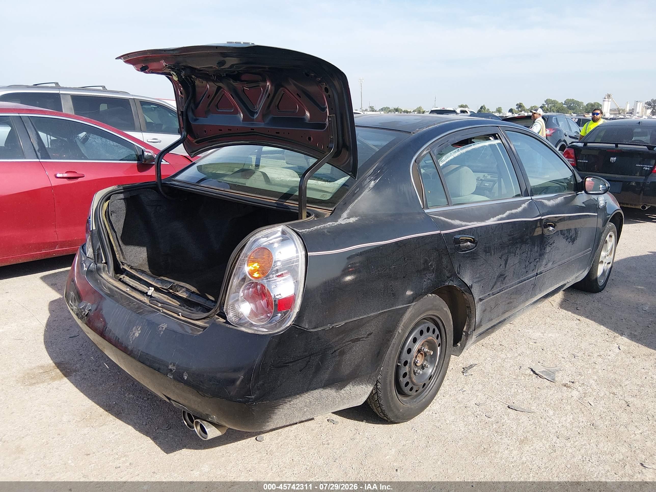 2003 Nissan Altima 2.5 S Black vin: 1N4AL11D13C168760