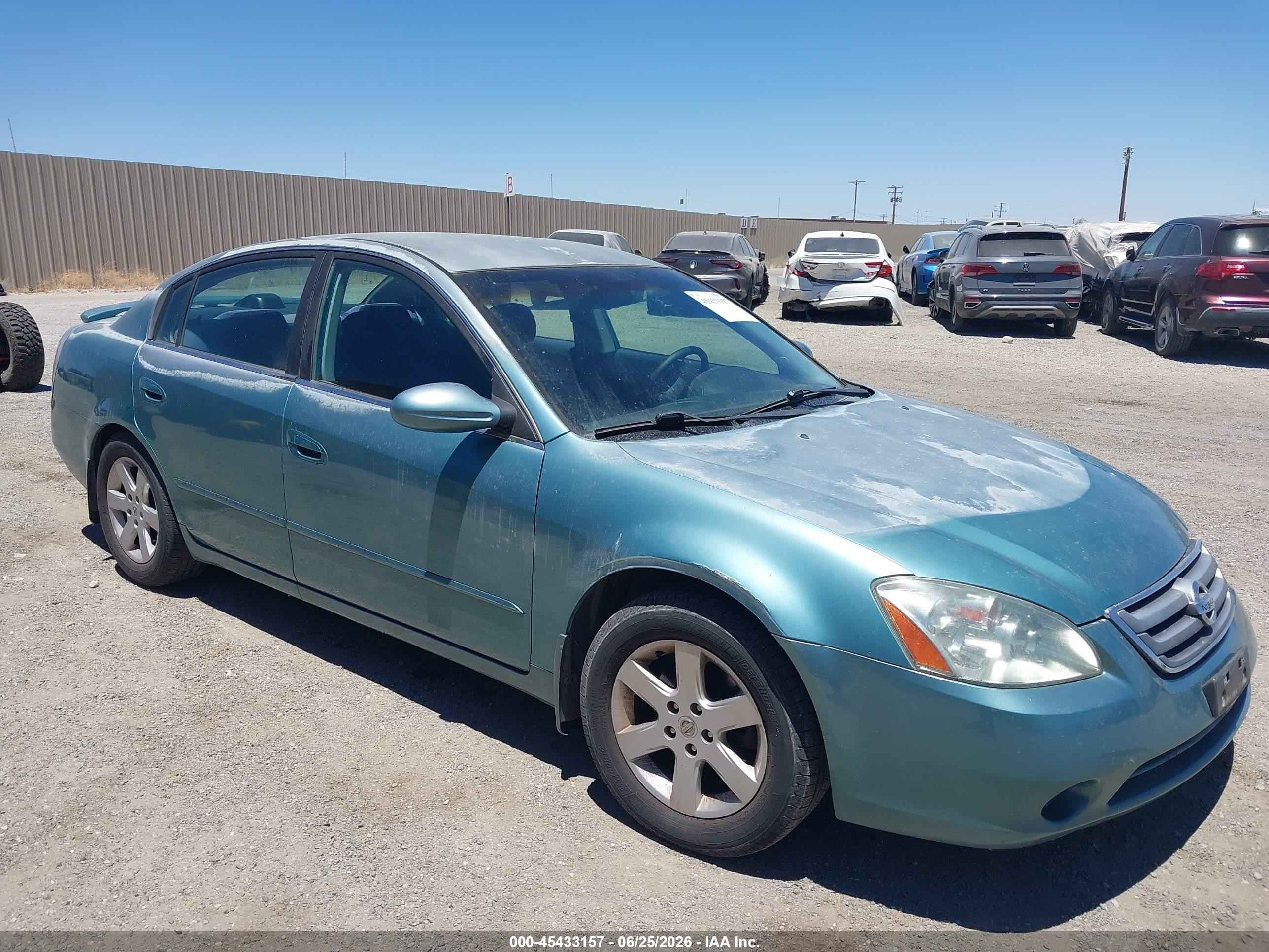 2003 Nissan Altima 2.5 S Teal vin: 1N4AL11D13C265926
