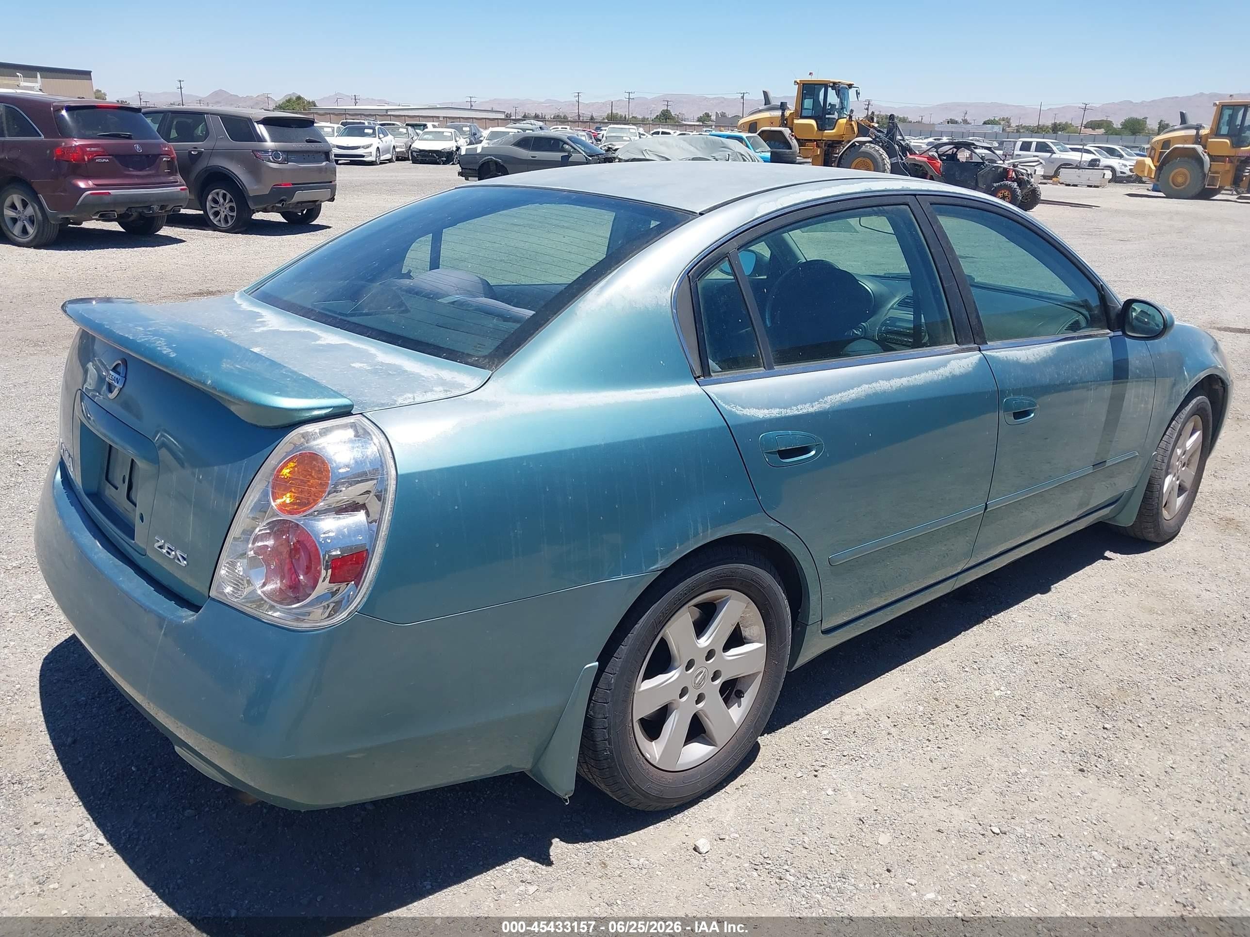 2003 Nissan Altima 2.5 S Teal vin: 1N4AL11D13C265926