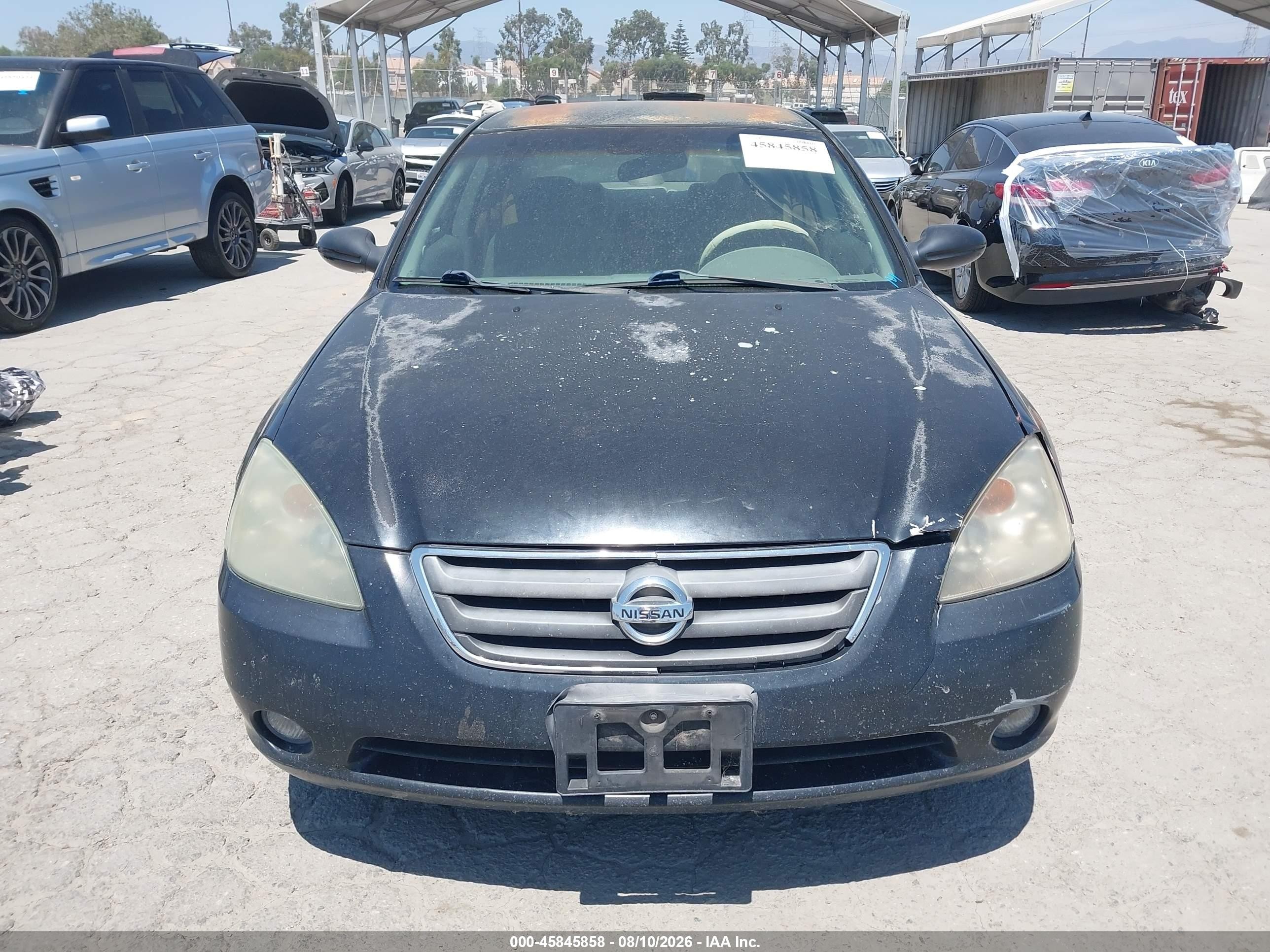 2003 Nissan Altima 2.5 S Black vin: 1N4AL11D13C303753
