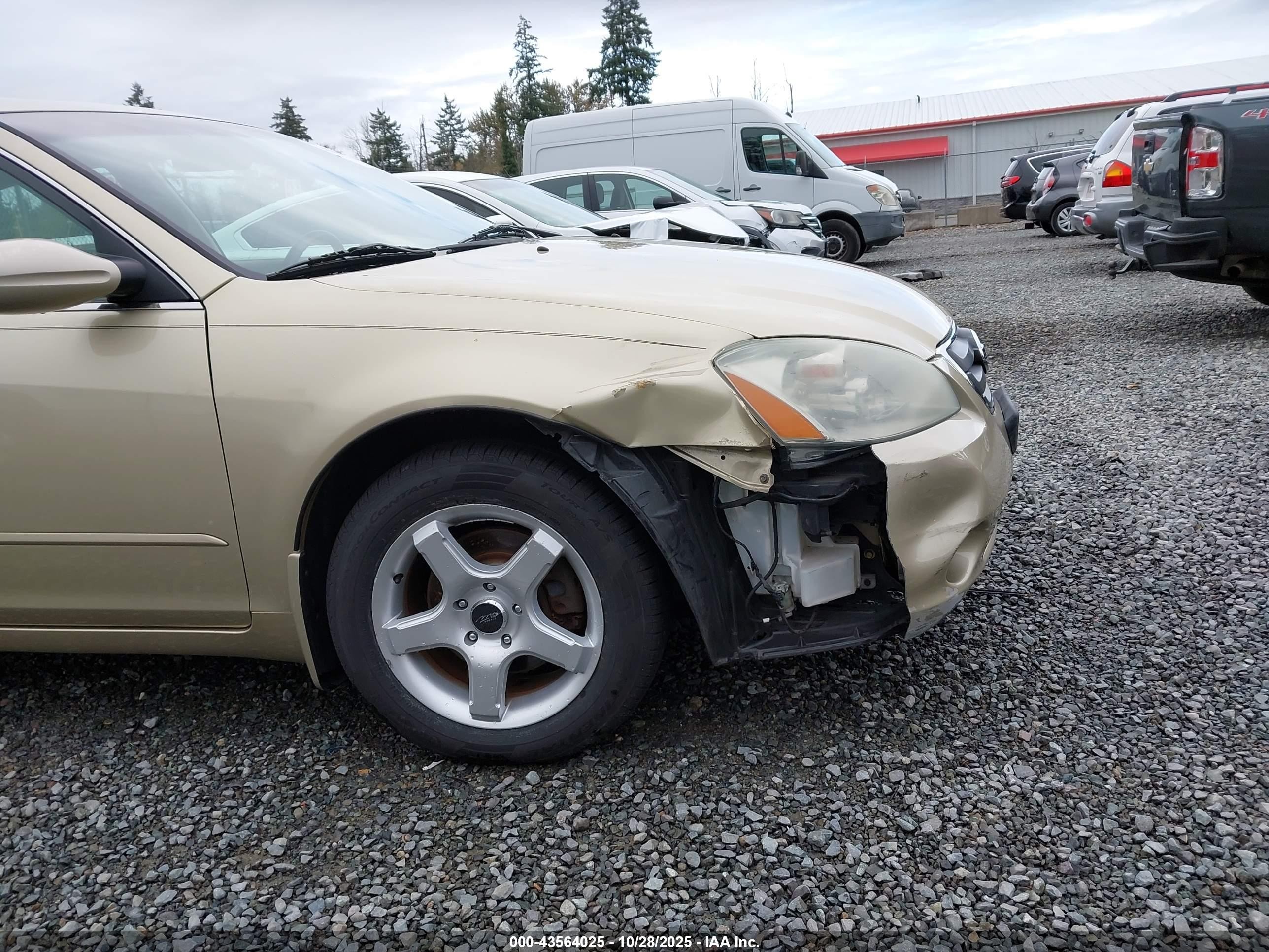 2003 Nissan Altima 2.5 S Gold vin: 1N4AL11D13C306085