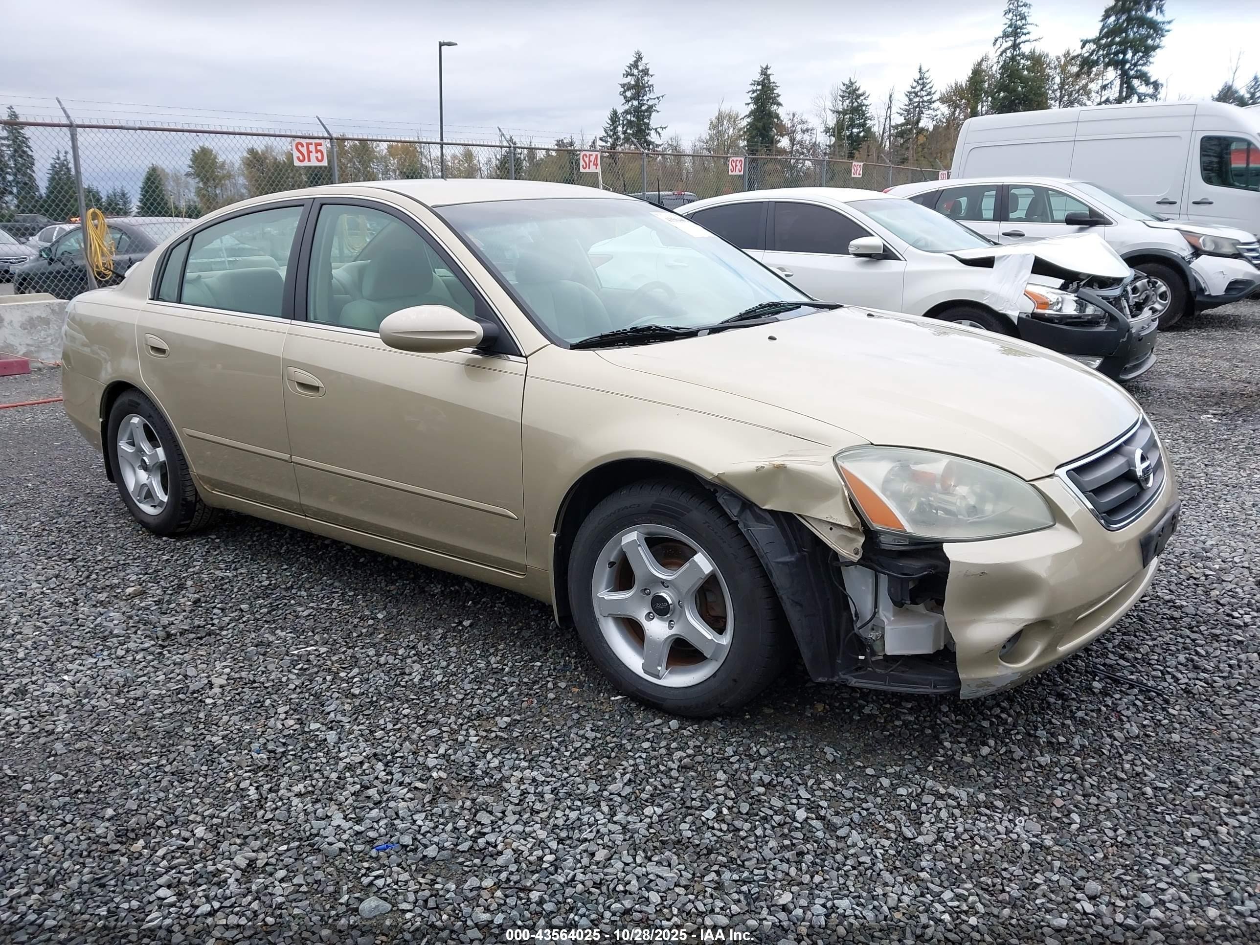2003 Nissan Altima 2.5 S Gold vin: 1N4AL11D13C306085