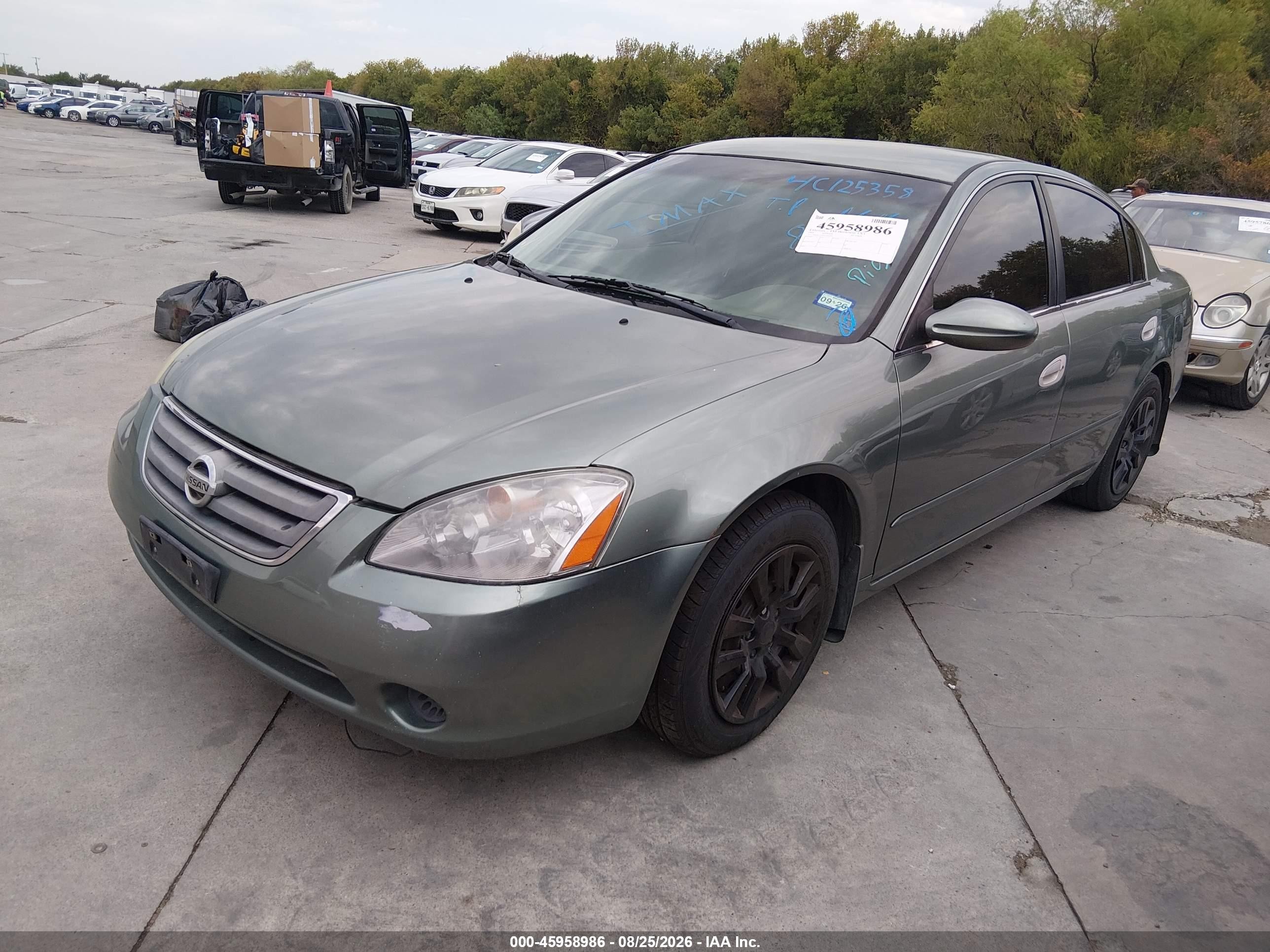 2004 Nissan Altima 2.5 S Зеленый vin: 1N4AL11D14C125358