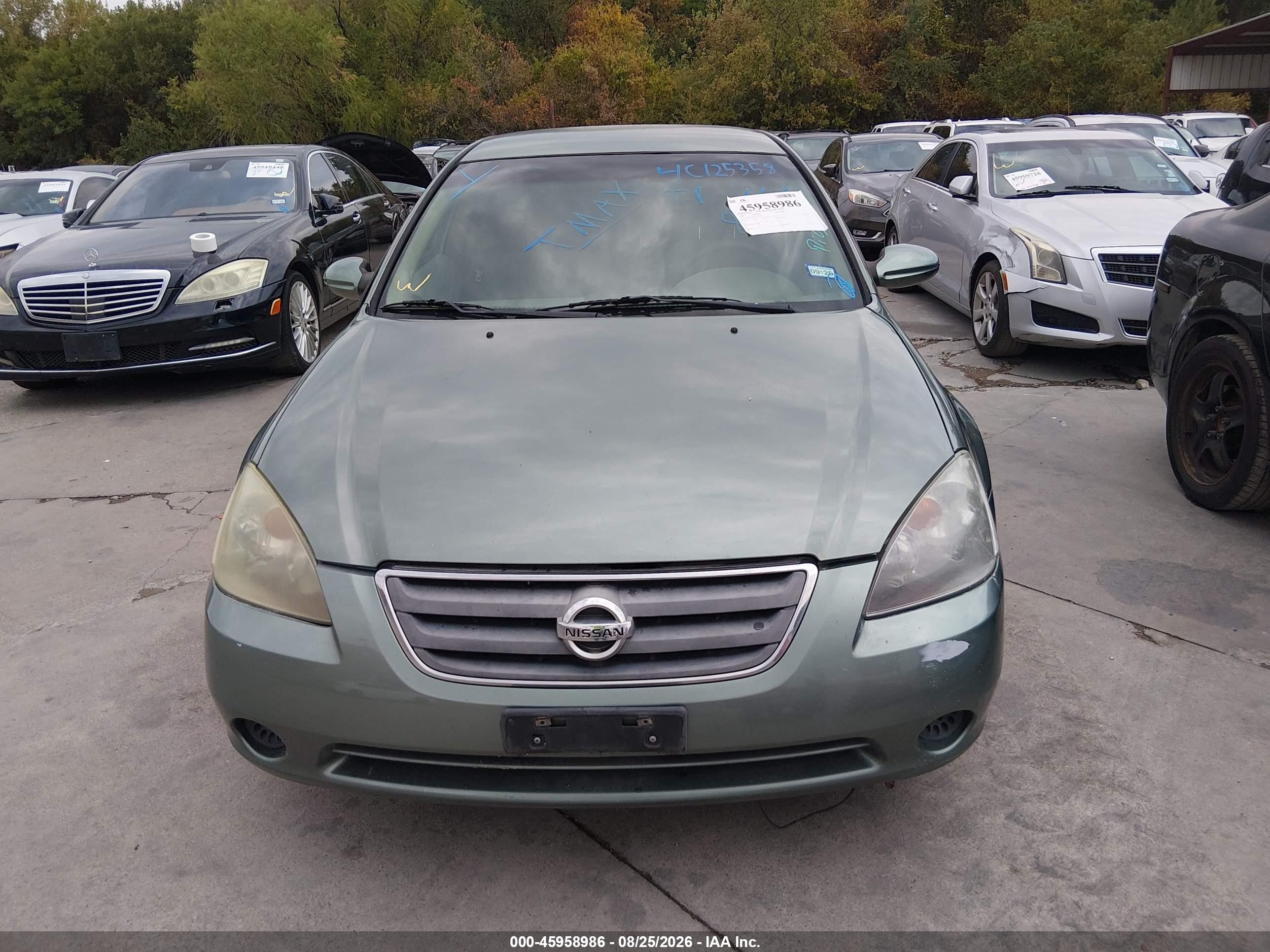 2004 Nissan Altima 2.5 S Зеленый vin: 1N4AL11D14C125358