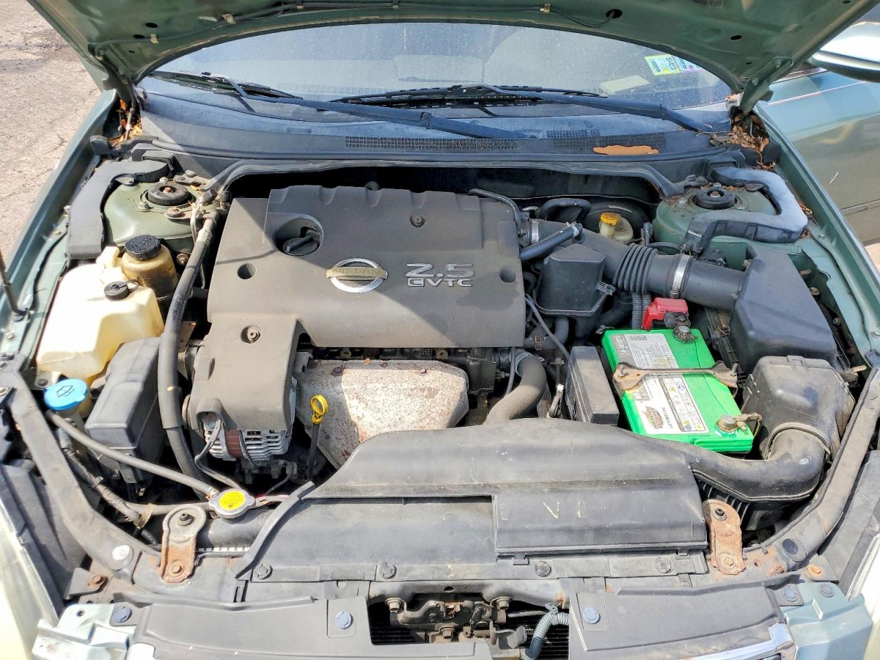 2004 Nissan Altima 2.5 Green vin: 1N4AL11D14C147666