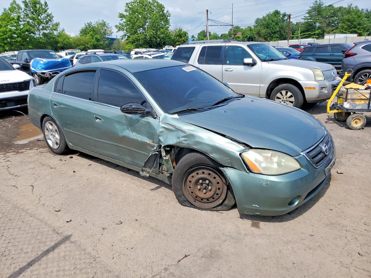2004 Nissan Altima 2.5 Green vin: 1N4AL11D14C147666