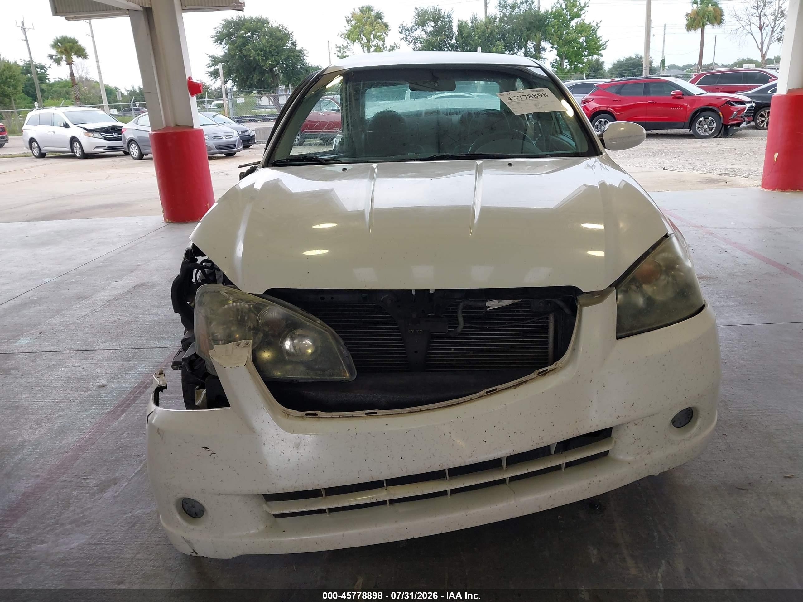 2005 Nissan Altima 2.5 S White vin: 1N4AL11D15C258283