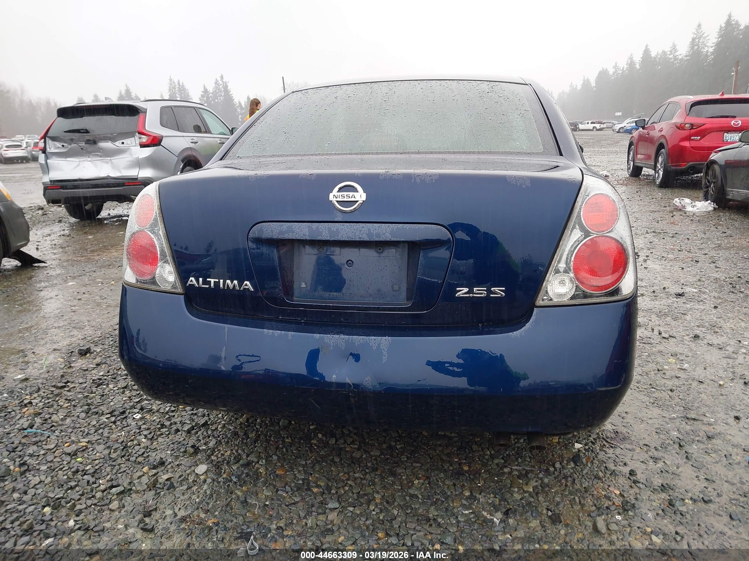 2006 Nissan Altima 2.5 S Navy vin: 1N4AL11D16C109129