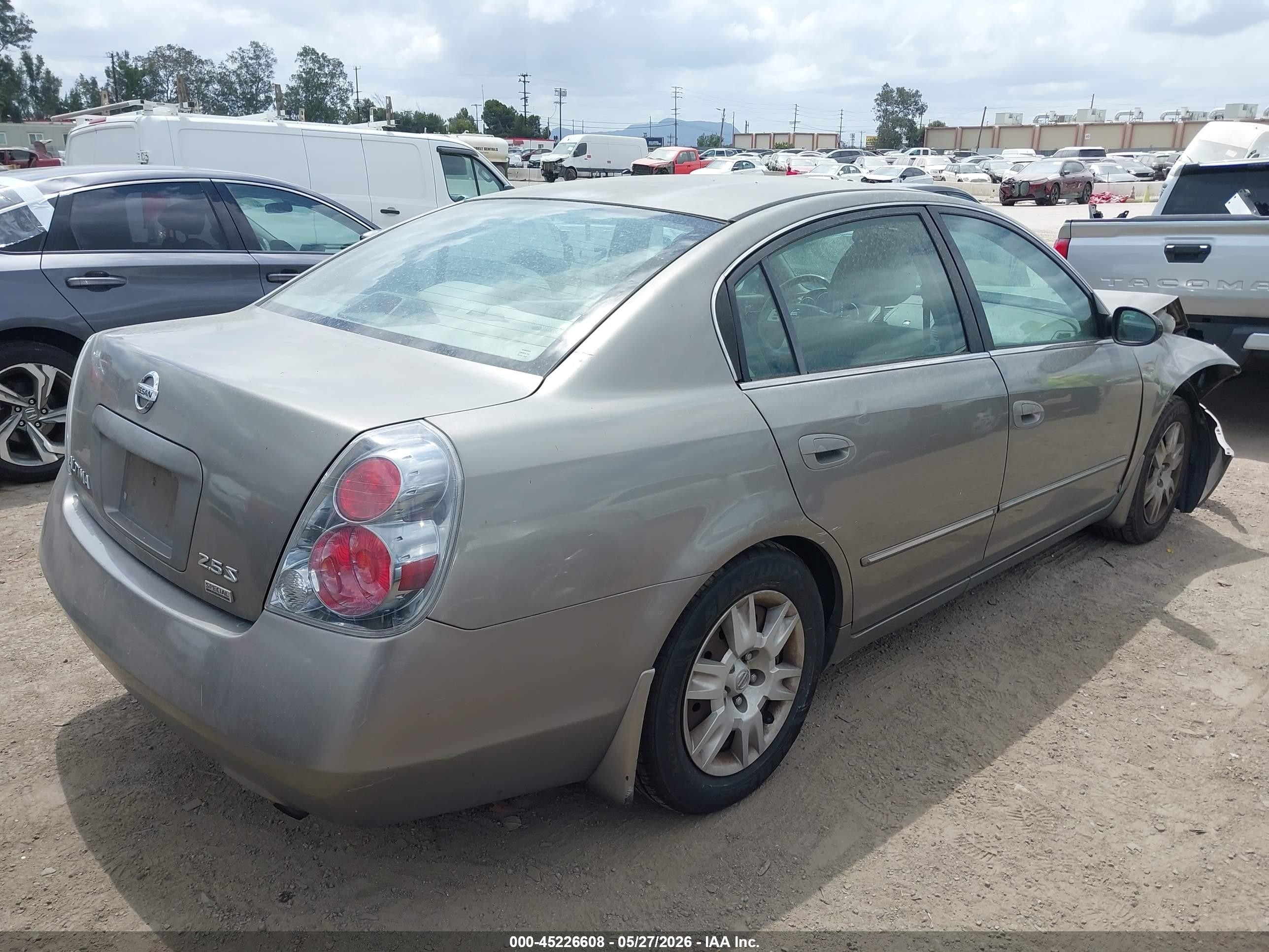 2006 Nissan Altima 2.5 S Beige vin: 1N4AL11D16N301221