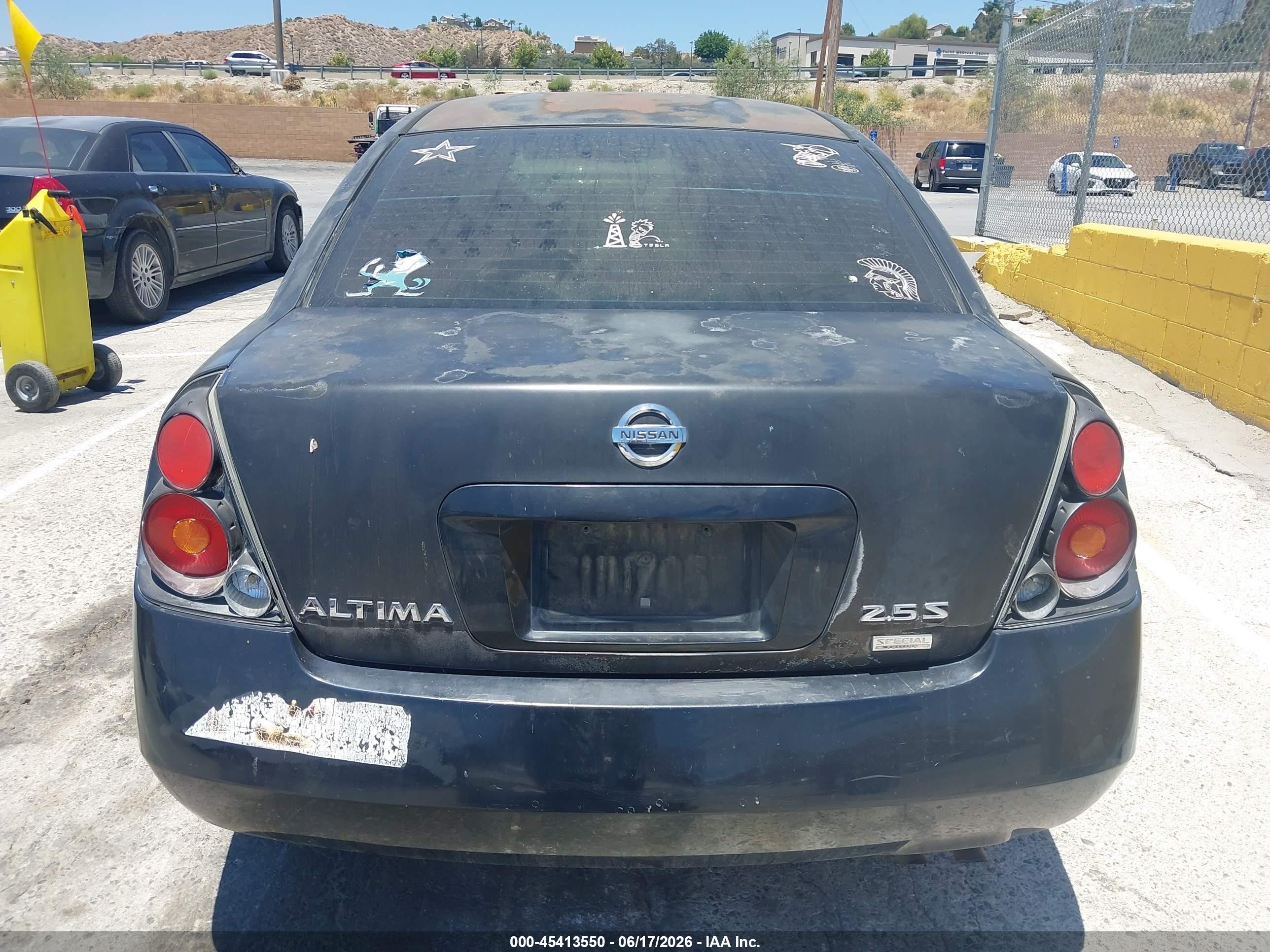 2006 Nissan Altima 2.5 S Черный vin: 1N4AL11D16N379854