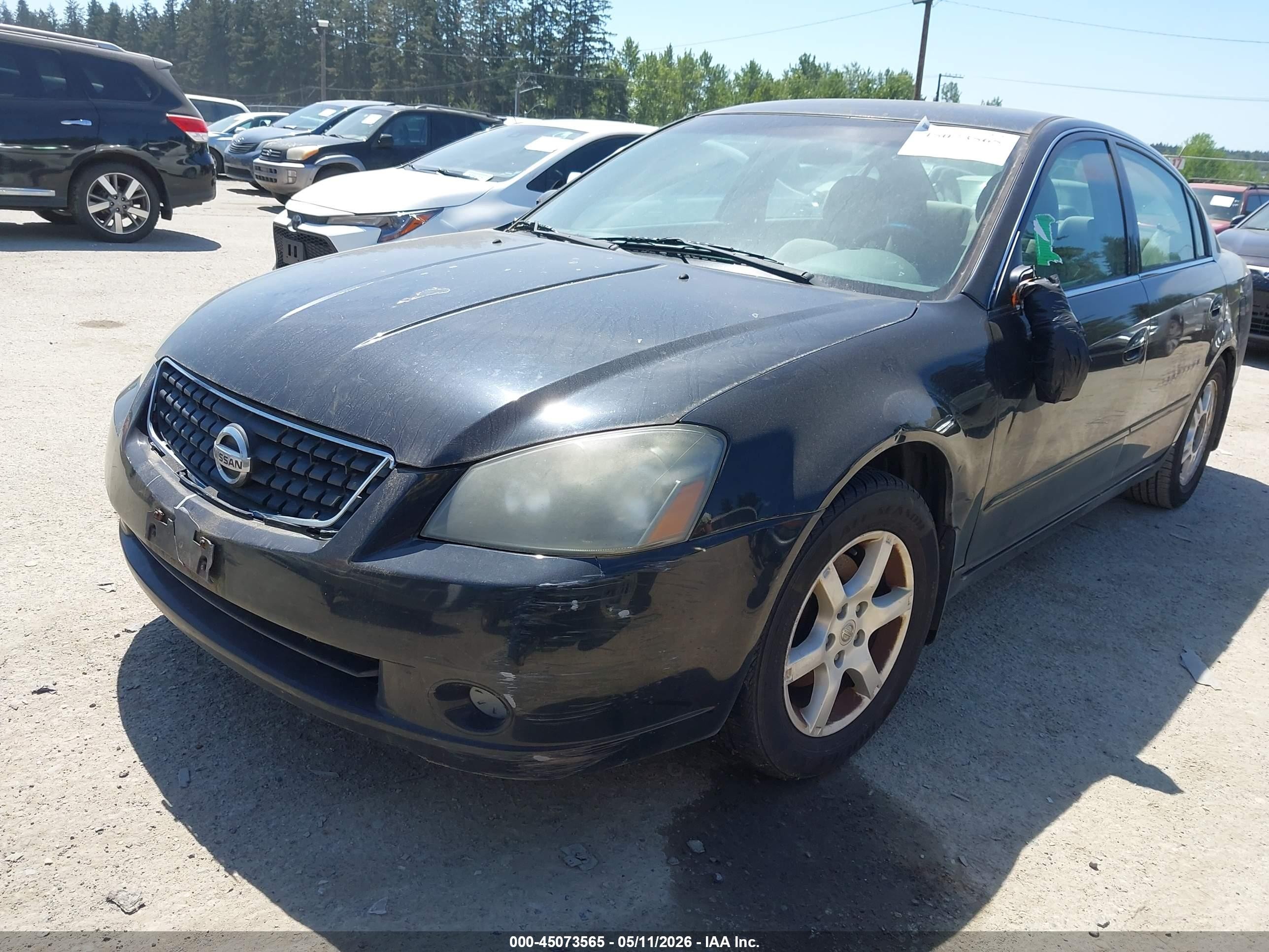 2006 Nissan Altima 2.5 S Black vin: 1N4AL11D16N407829