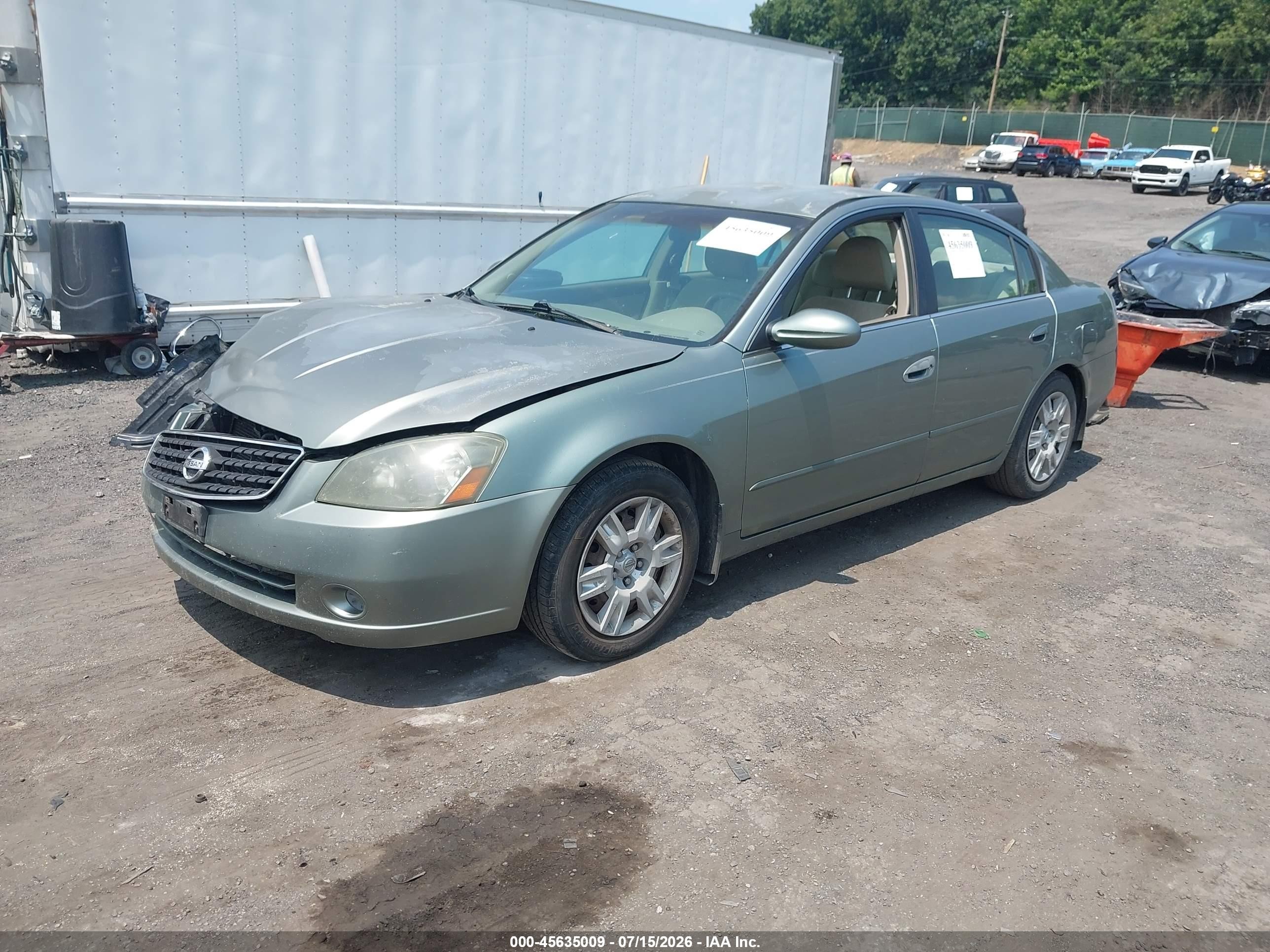 2006 Nissan Altima 2.5 S Green vin: 1N4AL11D16N411931