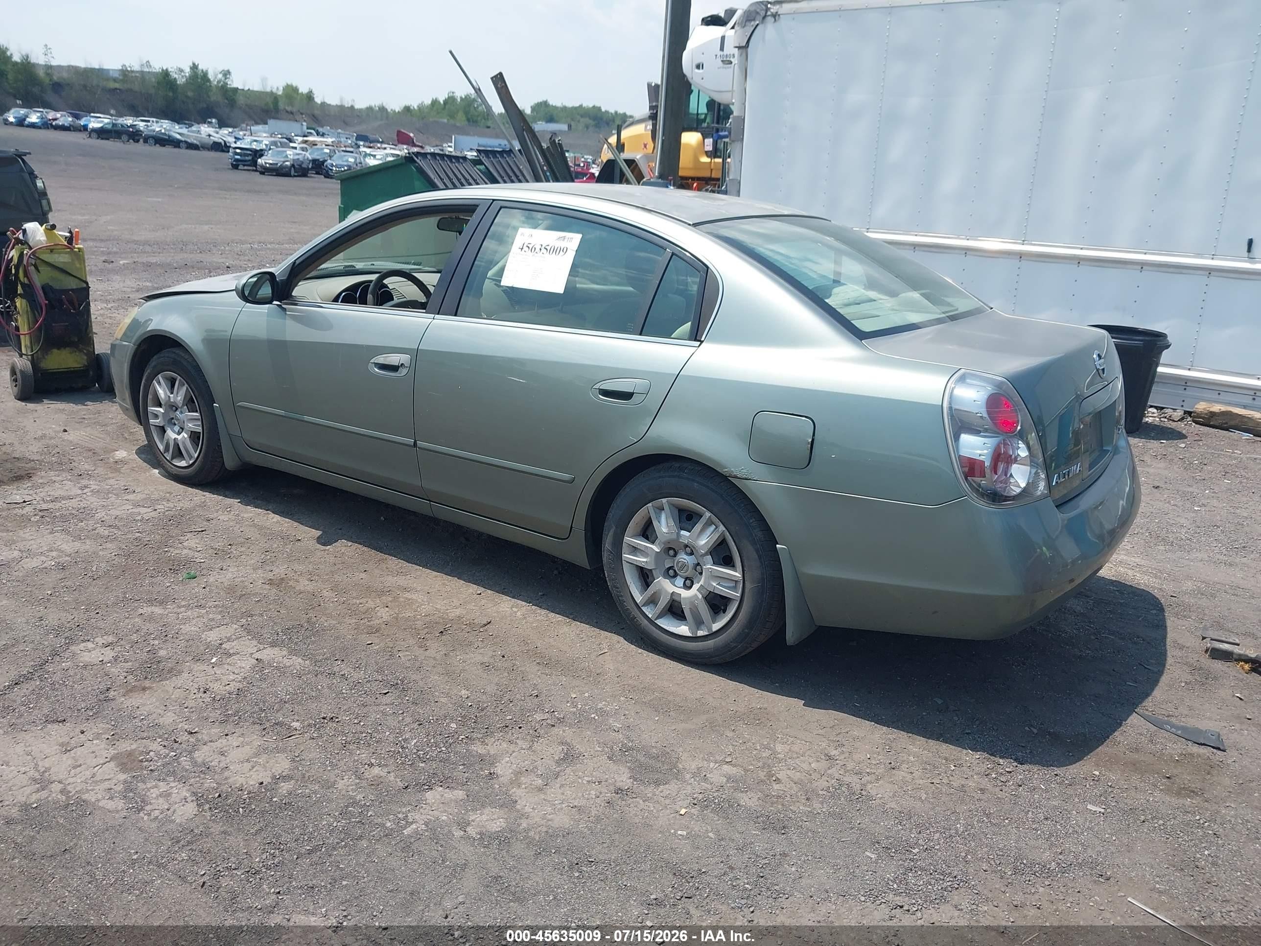 2006 Nissan Altima 2.5 S Green vin: 1N4AL11D16N411931