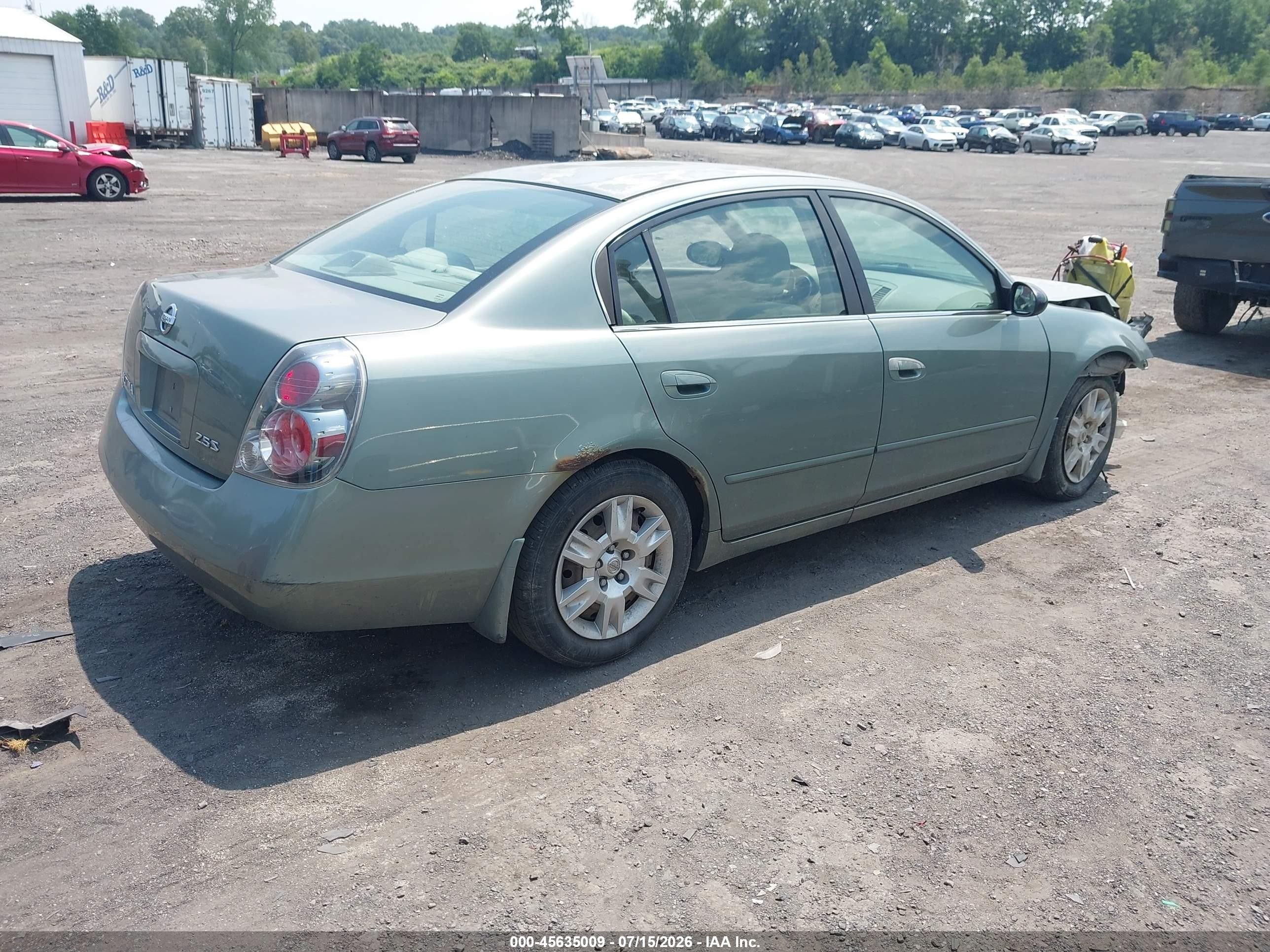 2006 Nissan Altima 2.5 S Green vin: 1N4AL11D16N411931