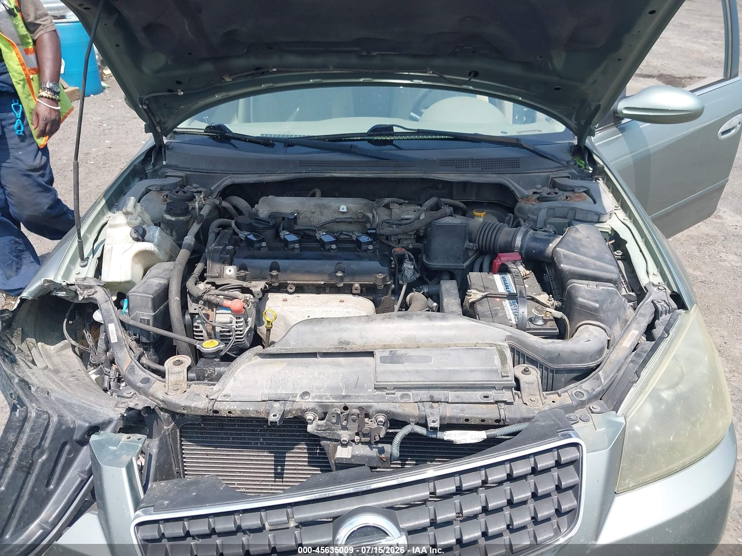 2006 Nissan Altima 2.5 S Green vin: 1N4AL11D16N411931