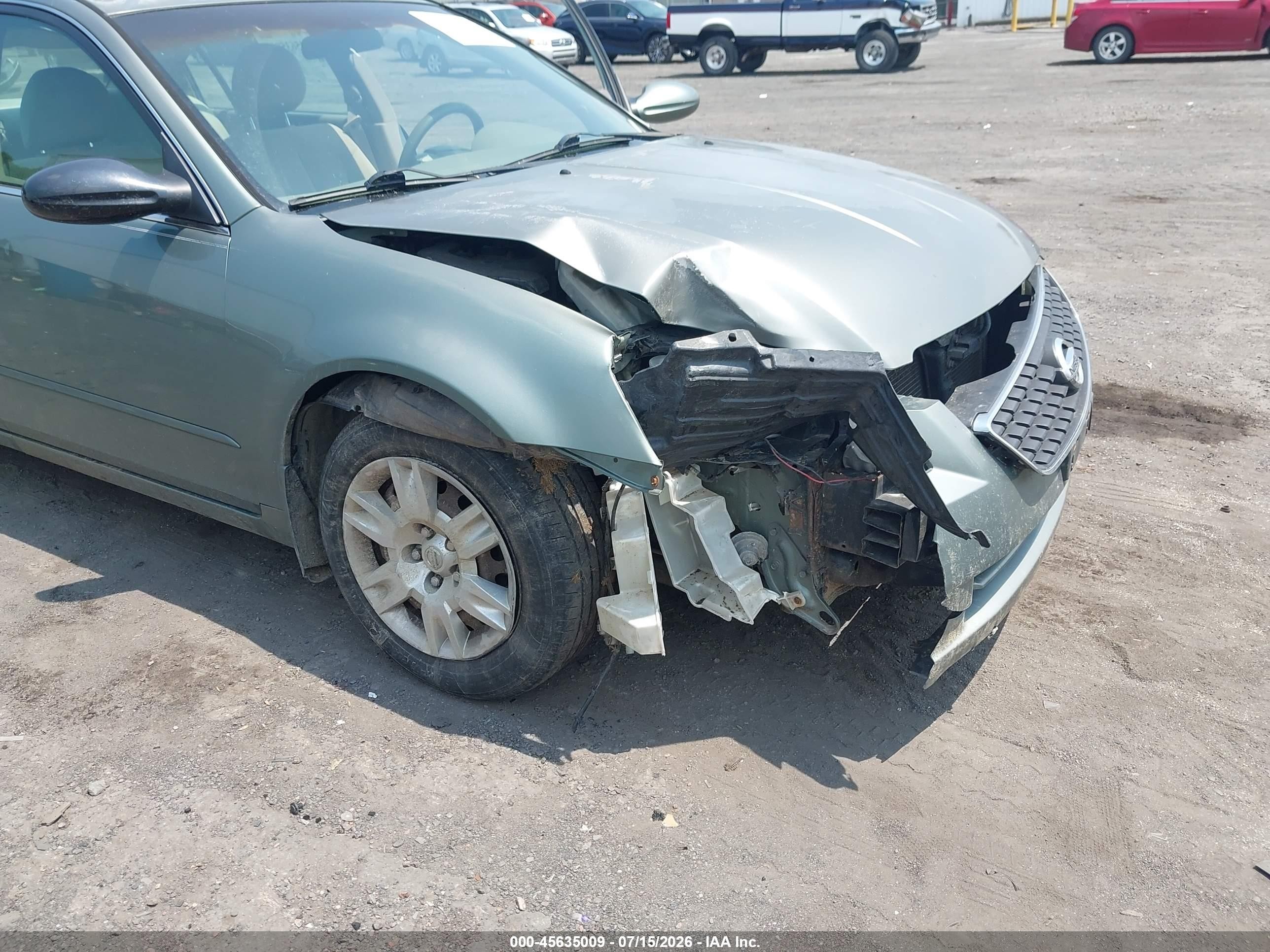 2006 Nissan Altima 2.5 S Green vin: 1N4AL11D16N411931