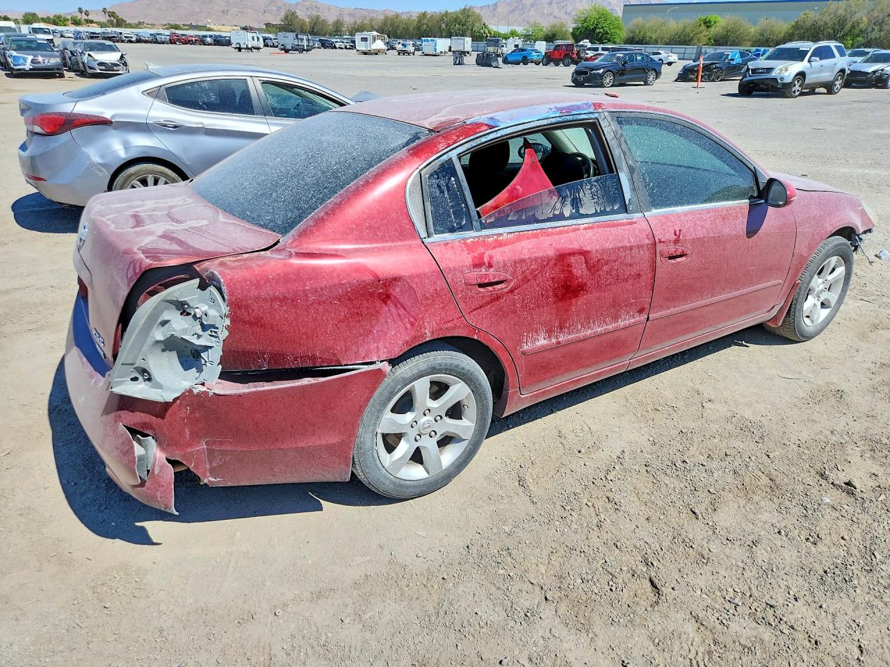 2006 Nissan Altima 2.5 Maroon vin: 1N4AL11D16N448218