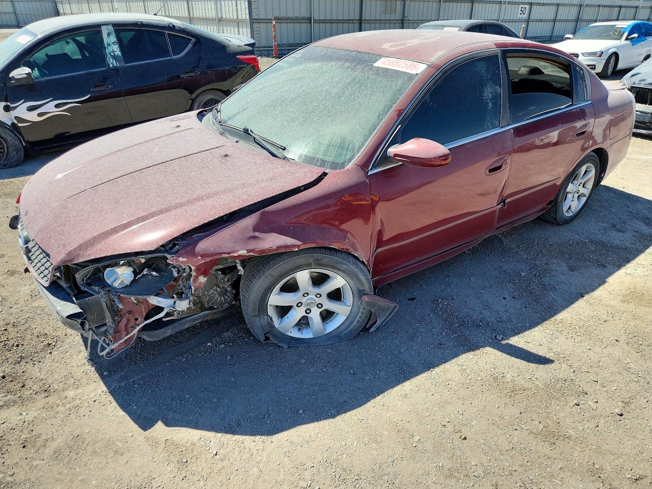2006 Nissan Altima 2.5 Maroon vin: 1N4AL11D16N448218