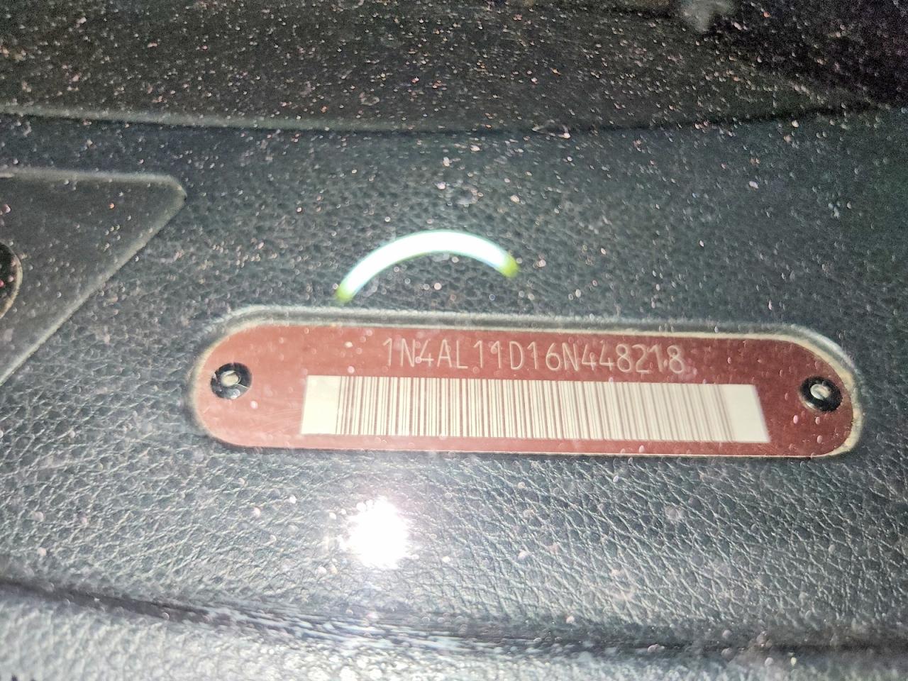 2006 Nissan Altima 2.5 Maroon vin: 1N4AL11D16N448218