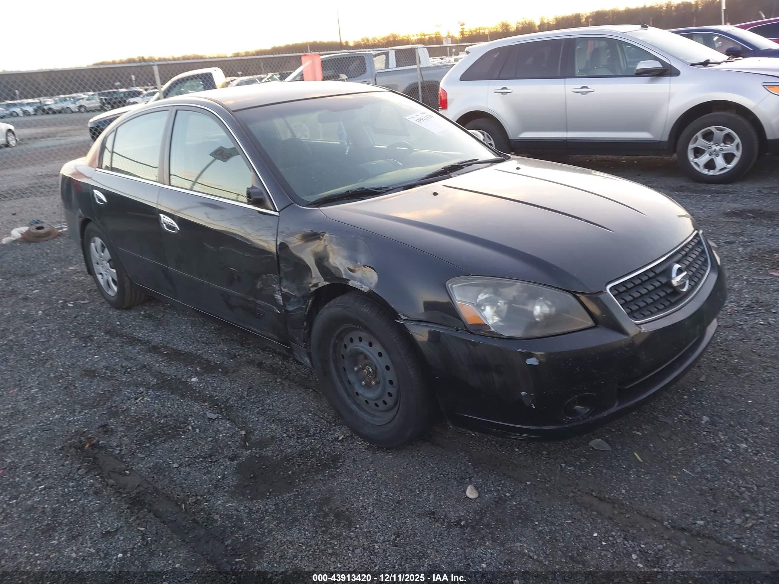 2006 Nissan Altima 2.5 S Black vin: 1N4AL11D16N449532