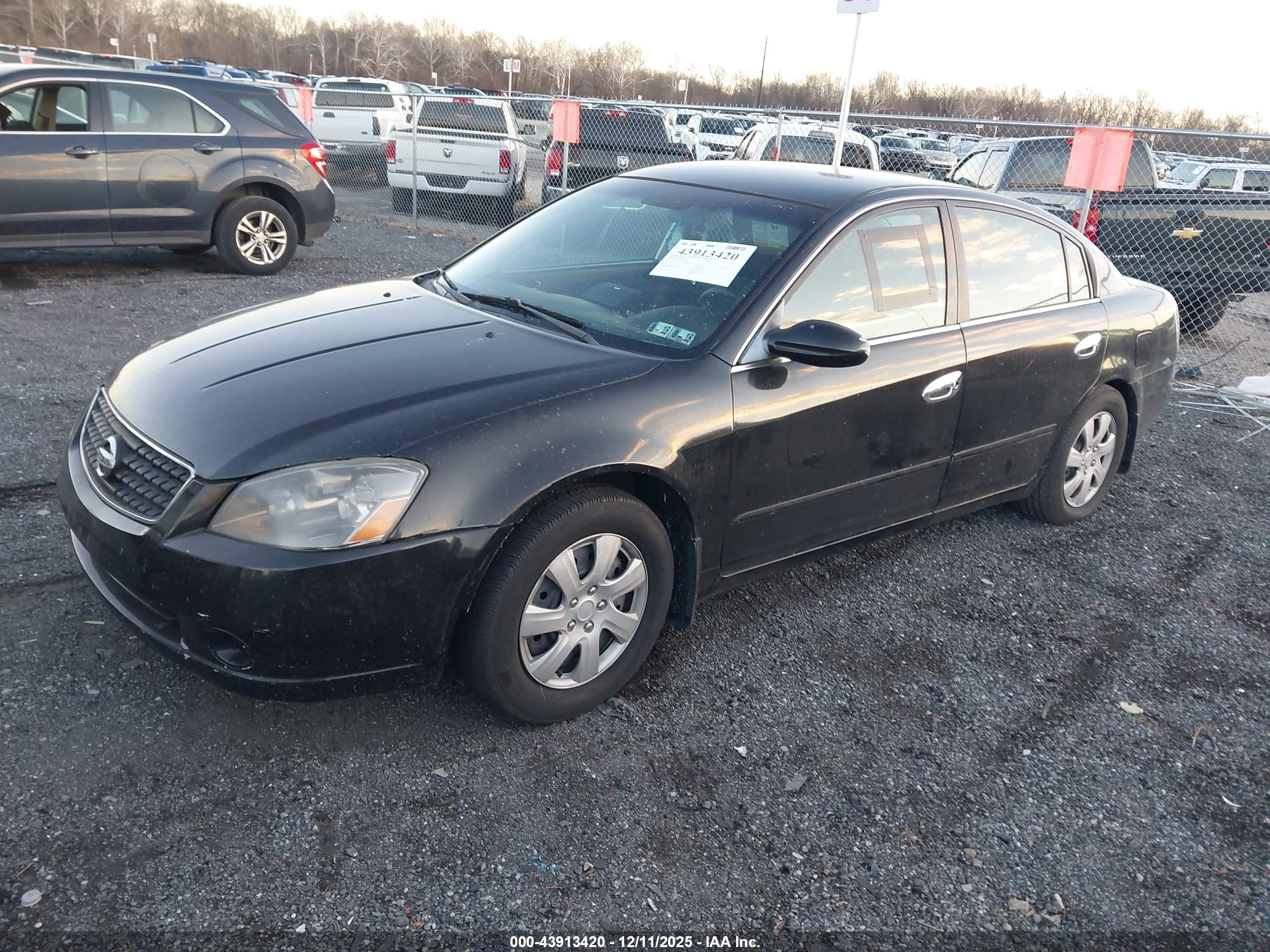 2006 Nissan Altima 2.5 S Black vin: 1N4AL11D16N449532