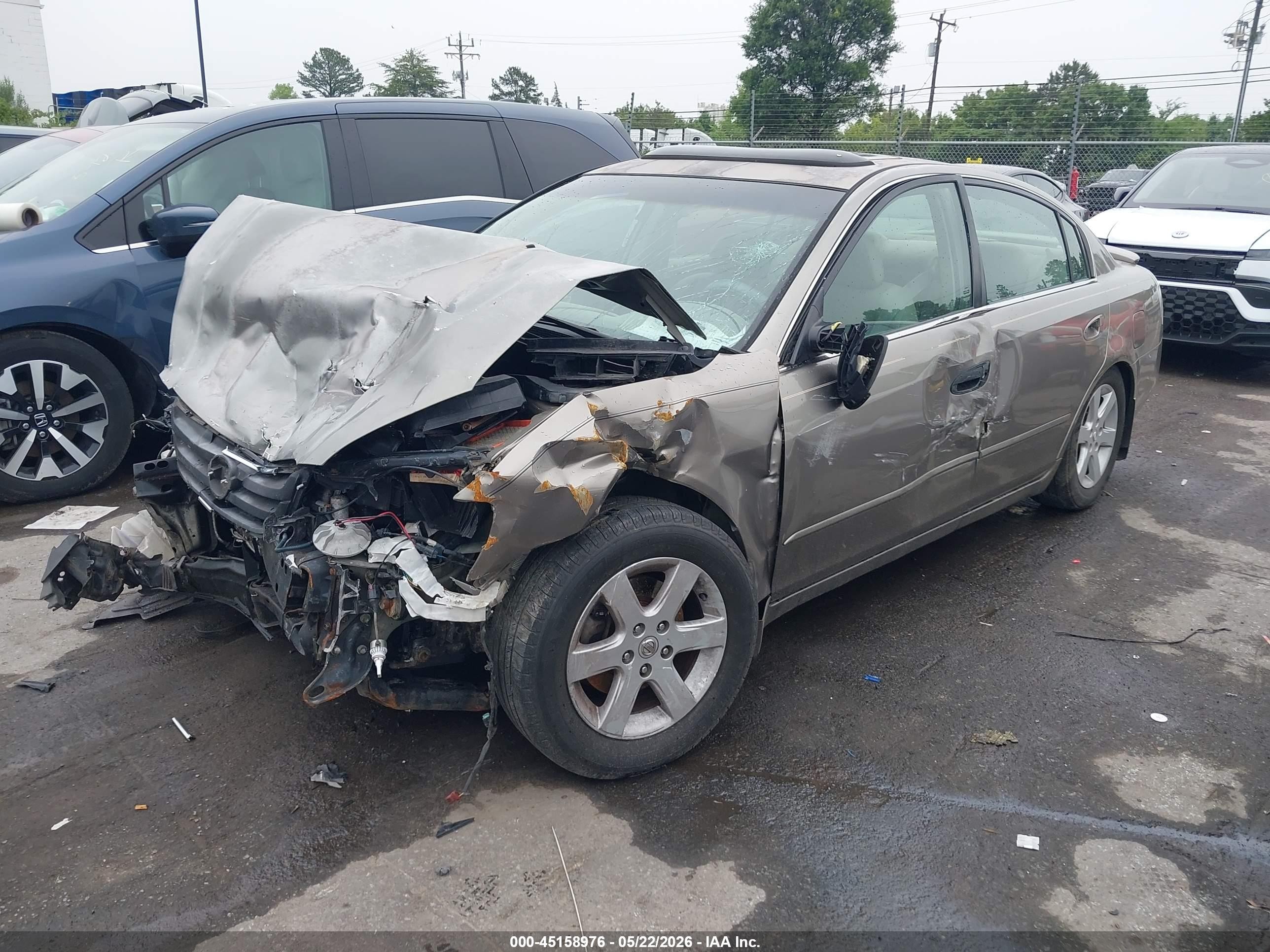 2002 Nissan Altima 2.5 S Gray vin: 1N4AL11D22C204342