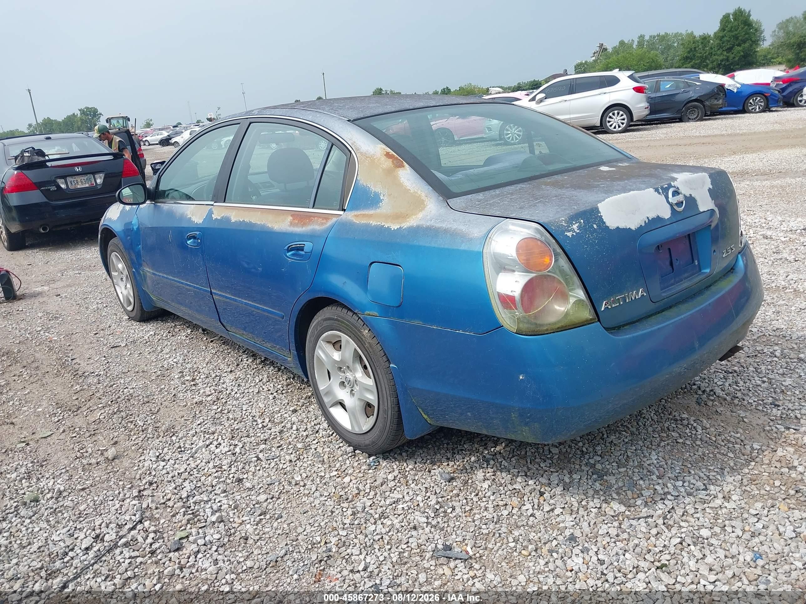 2003 Nissan Altima 2.5 S Blue vin: 1N4AL11D23C149621