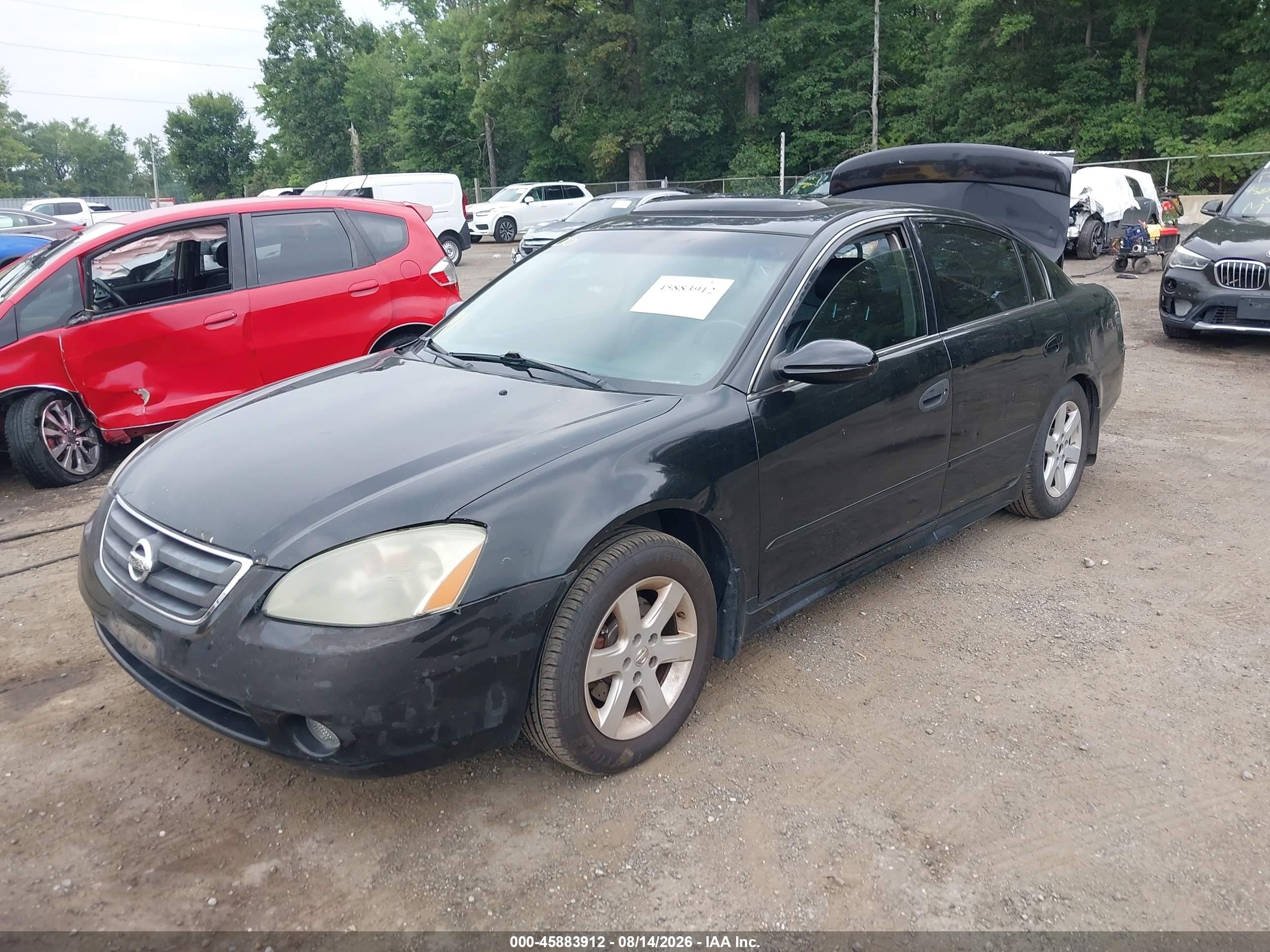 2003 Nissan Altima 2.5 Sl Черный vin: 1N4AL11D23C343260