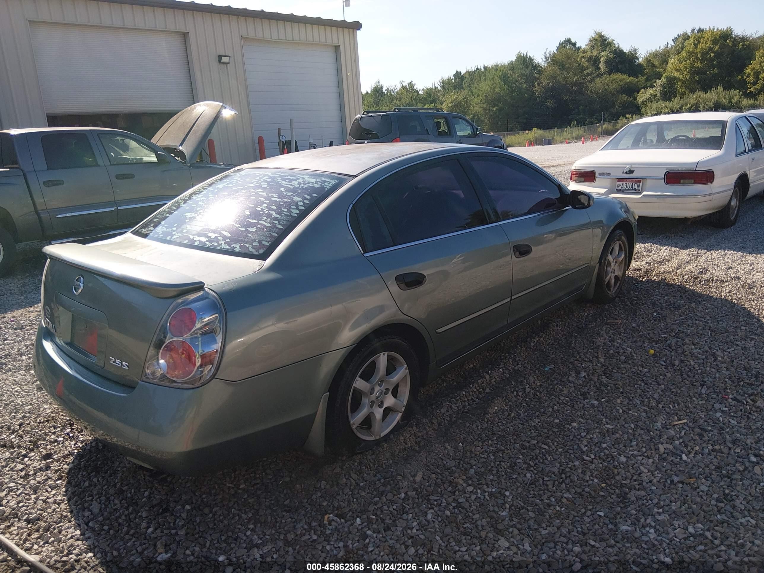 2005 Nissan Altima 2.5 S Green vin: 1N4AL11D25C140422
