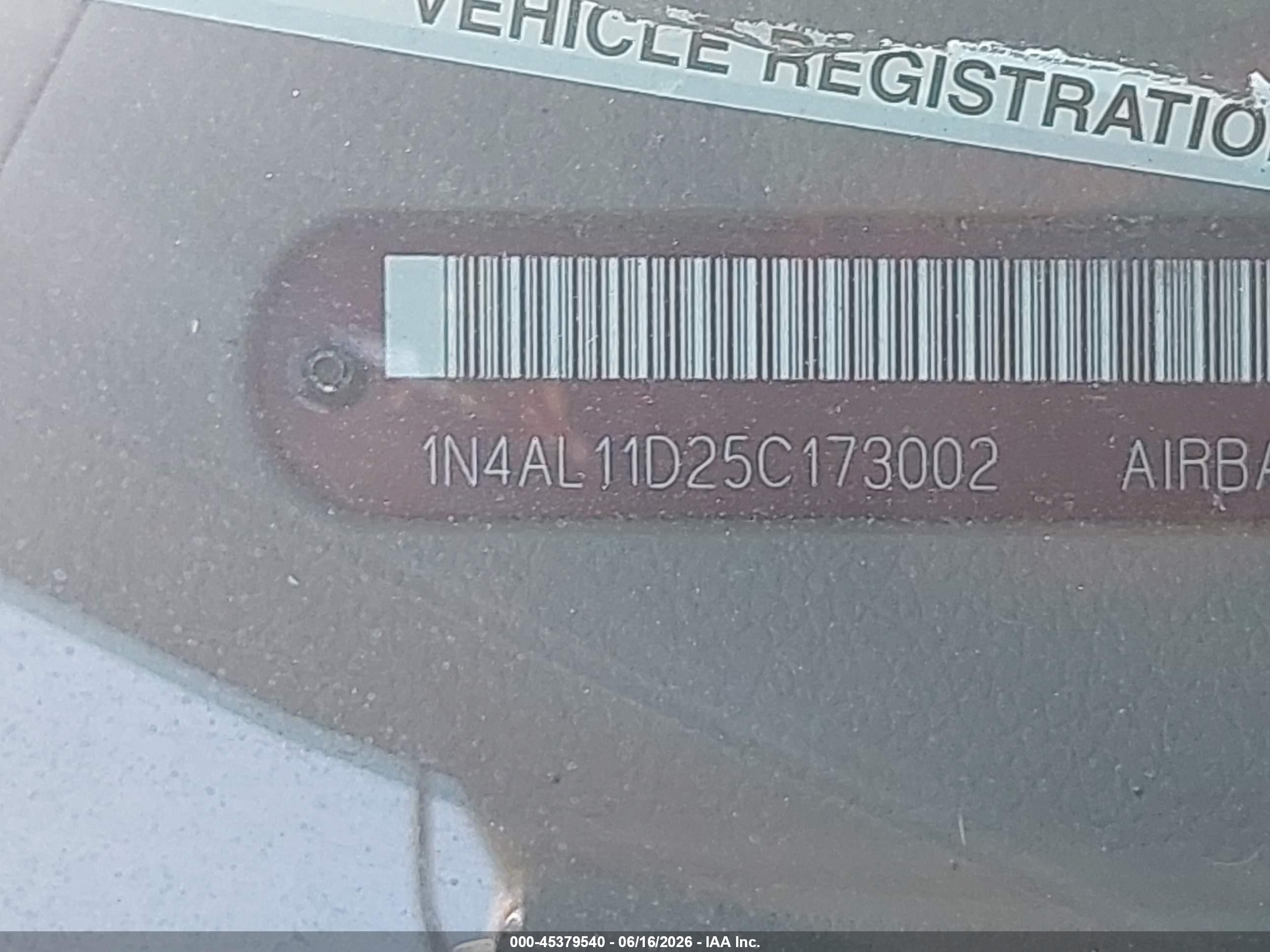 2005 Nissan Altima 2.5 S Gray vin: 1N4AL11D25C173002