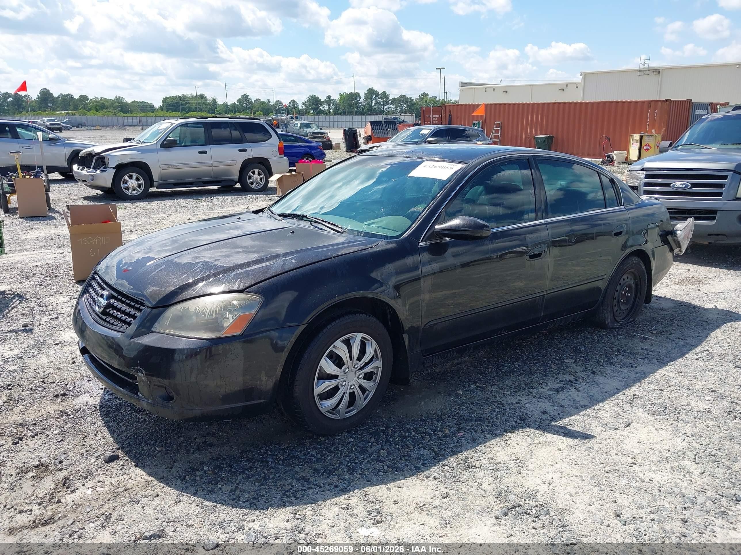 2005 Nissan Altima 2.5 S Black vin: 1N4AL11D25C205706