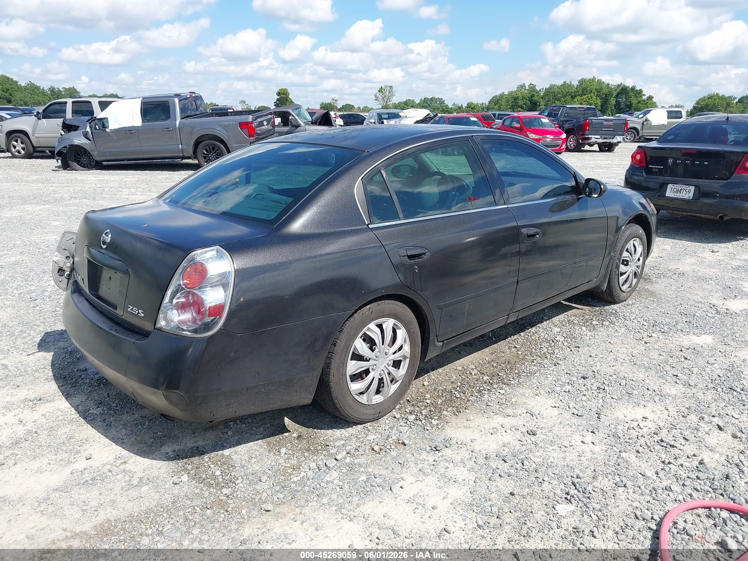 2005 Nissan Altima 2.5 S Black vin: 1N4AL11D25C205706