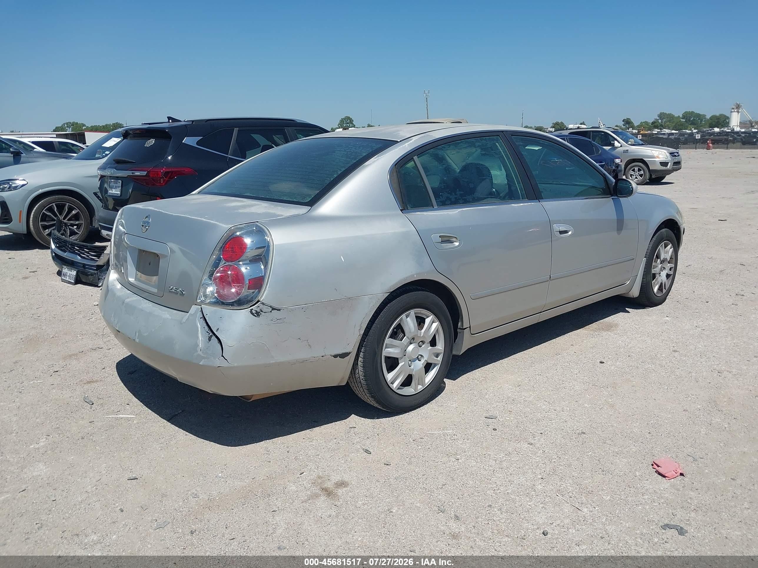 2005 Nissan Altima 2.5 S Gray vin: 1N4AL11D25C319141
