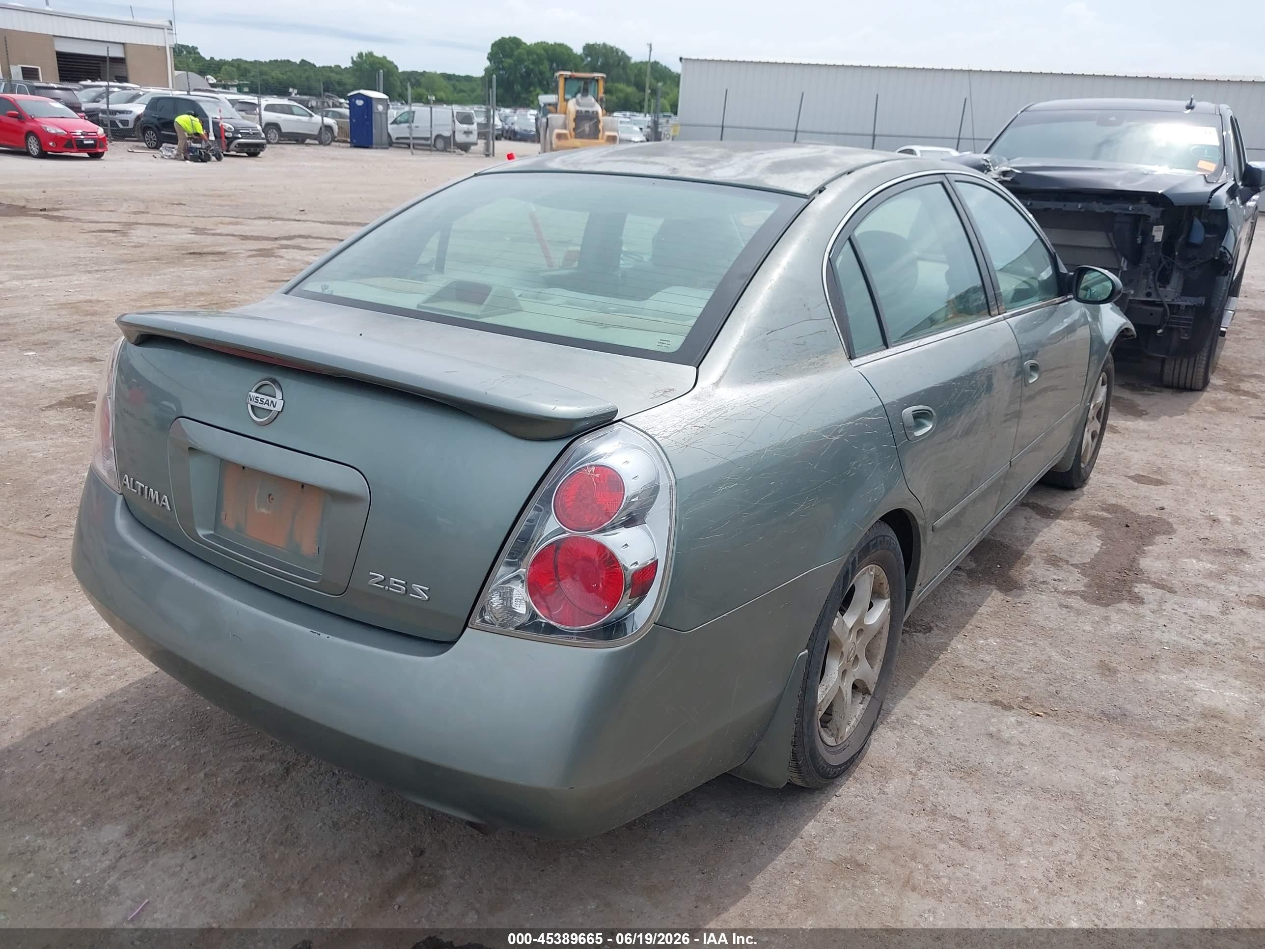 2005 Nissan Altima 2.5 S Green vin: 1N4AL11D25N440501