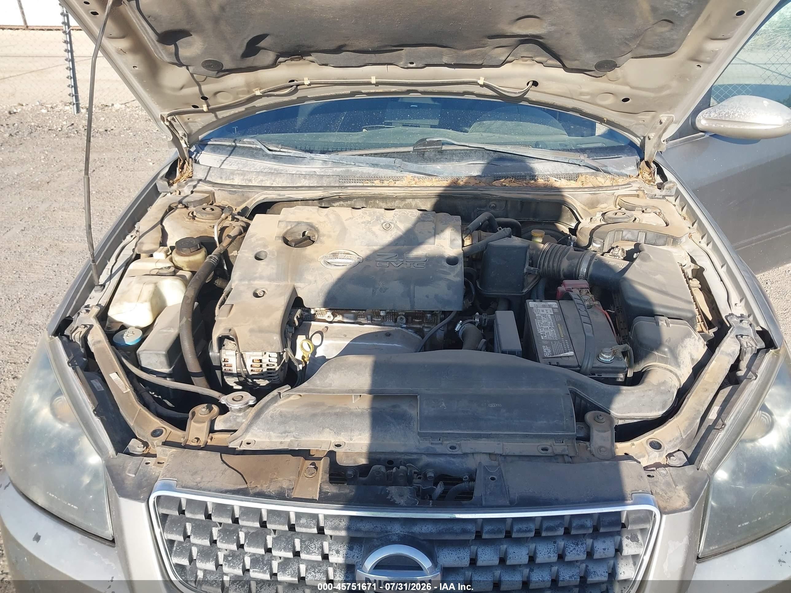 2005 Nissan Altima 2.5 S Gold vin: 1N4AL11D25N498205