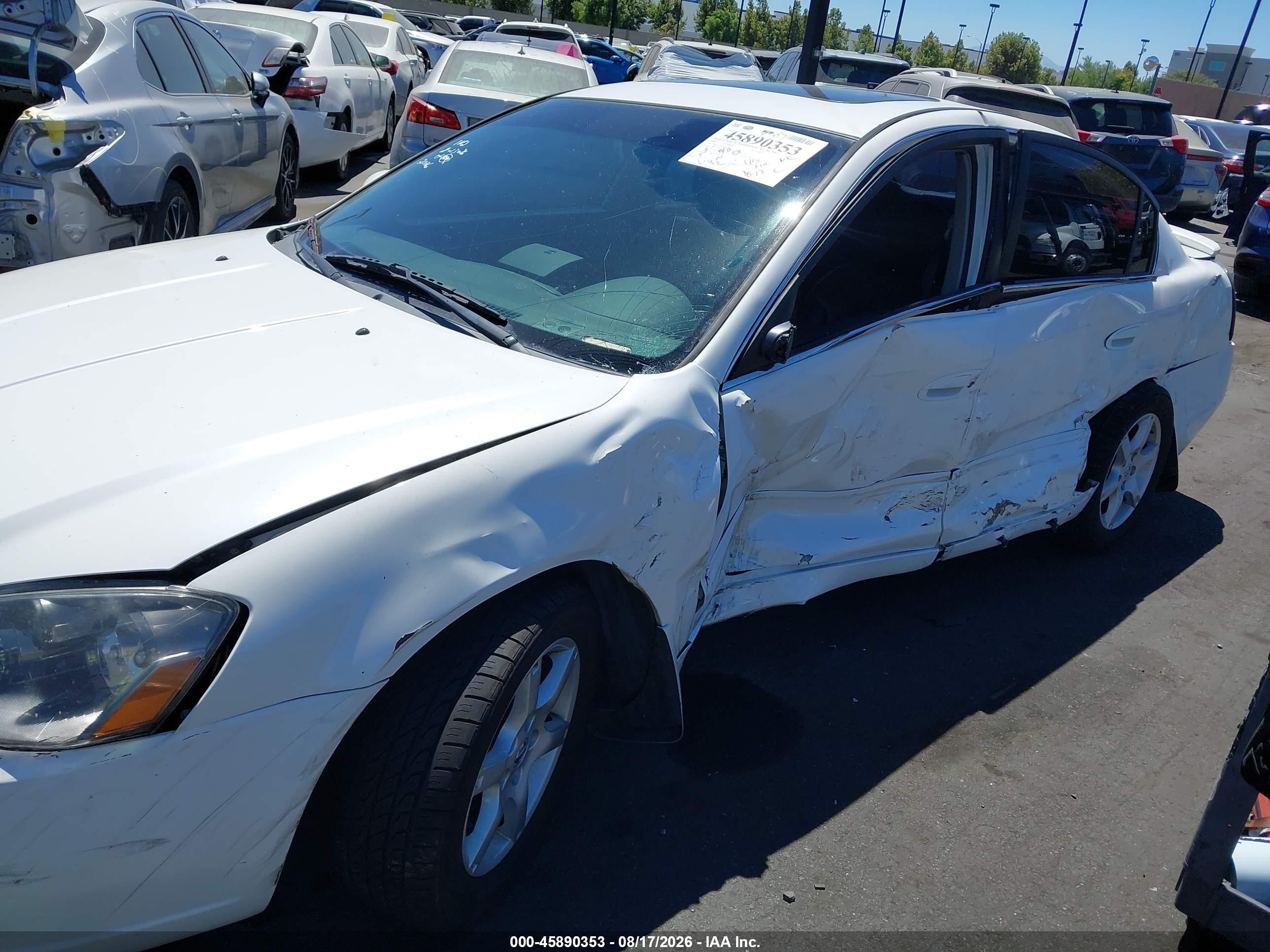 2006 Nissan Altima 2.5 S Белый vin: 1N4AL11D26C142026