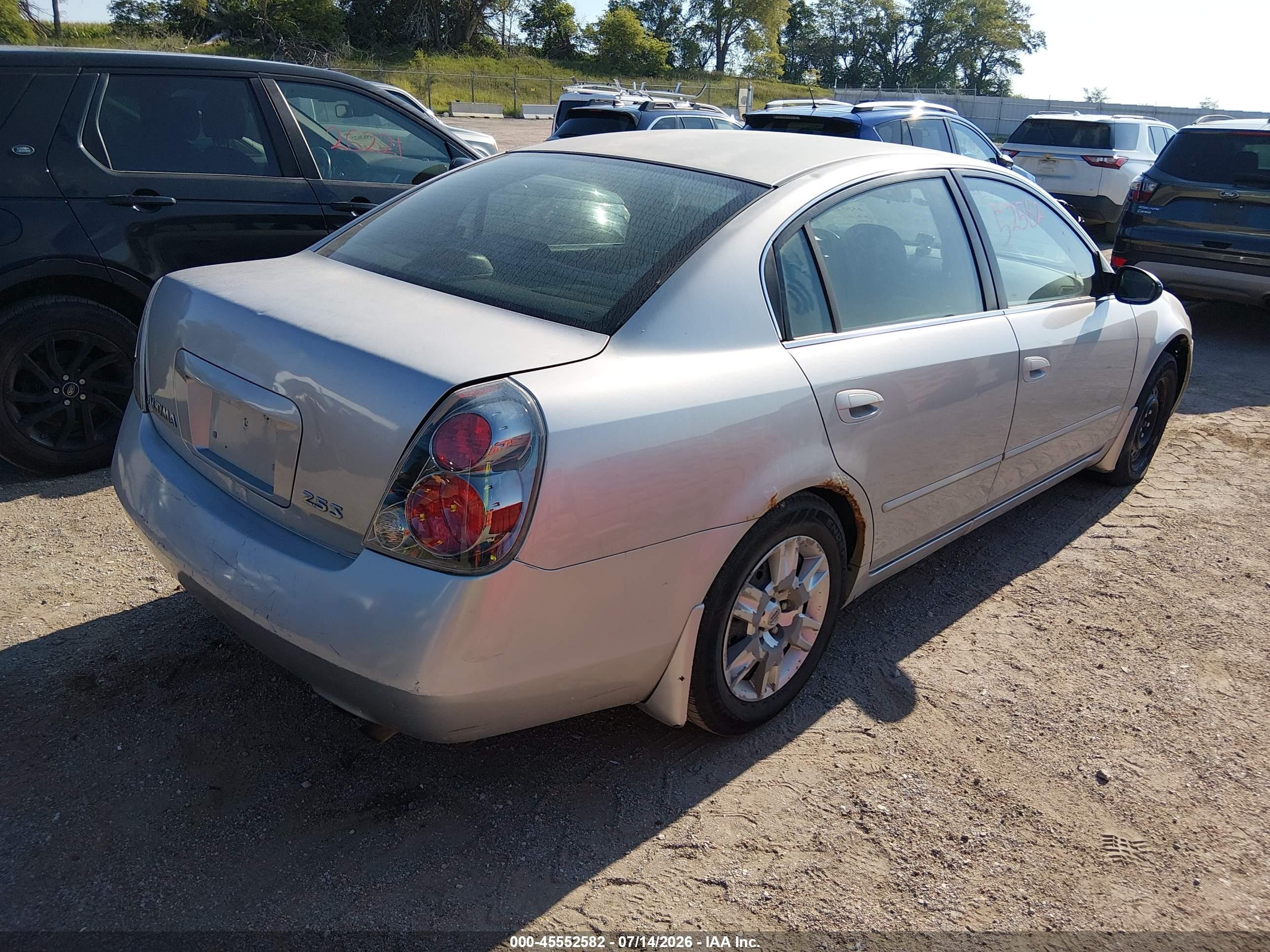 2006 Nissan Altima 2.5 S Silver vin: 1N4AL11D26C150420