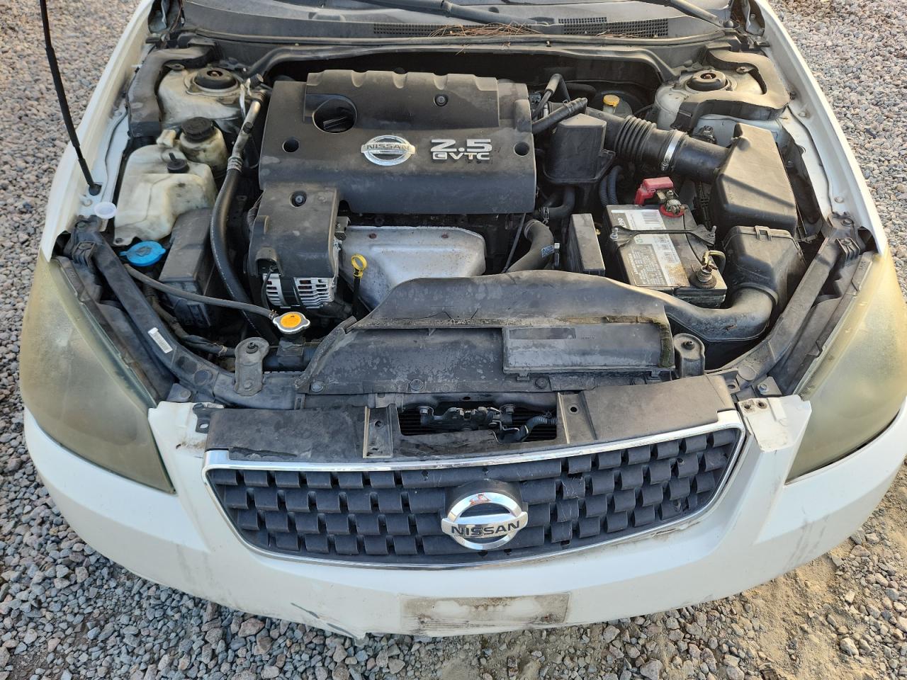 2006 Nissan Altima 2.5 White vin: 1N4AL11D26C206548