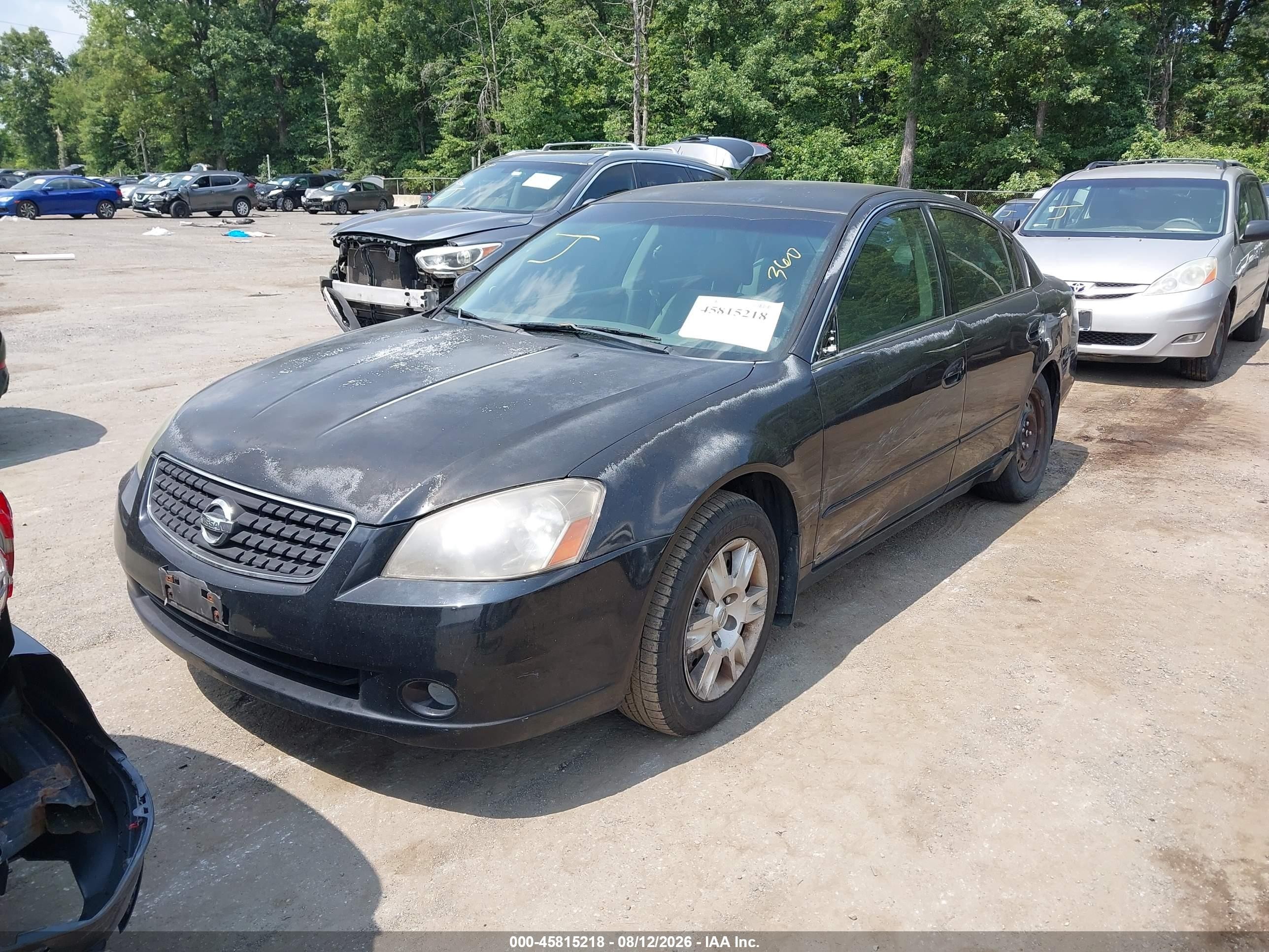 2006 Nissan Altima 2.5 S Black vin: 1N4AL11D26C213208